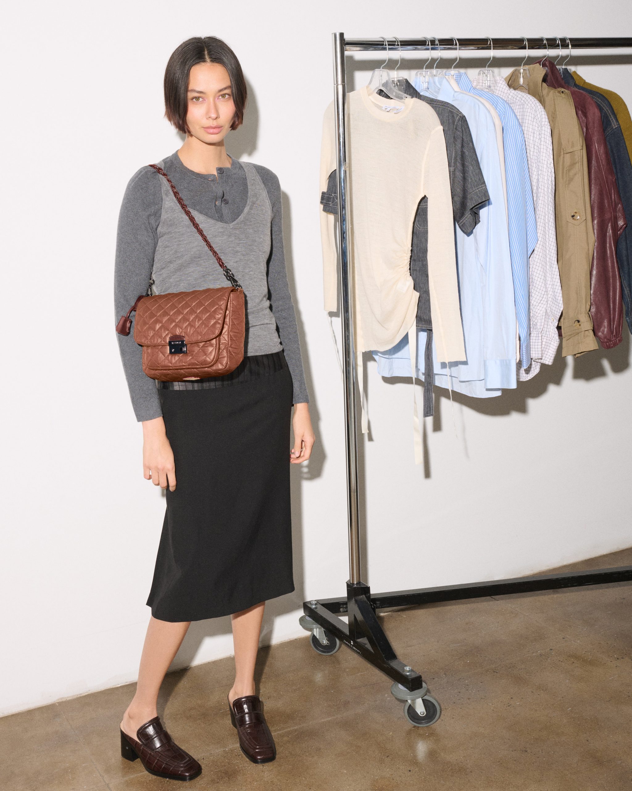 Terracotta Medium Crosby Lock Crossbody - Image 2