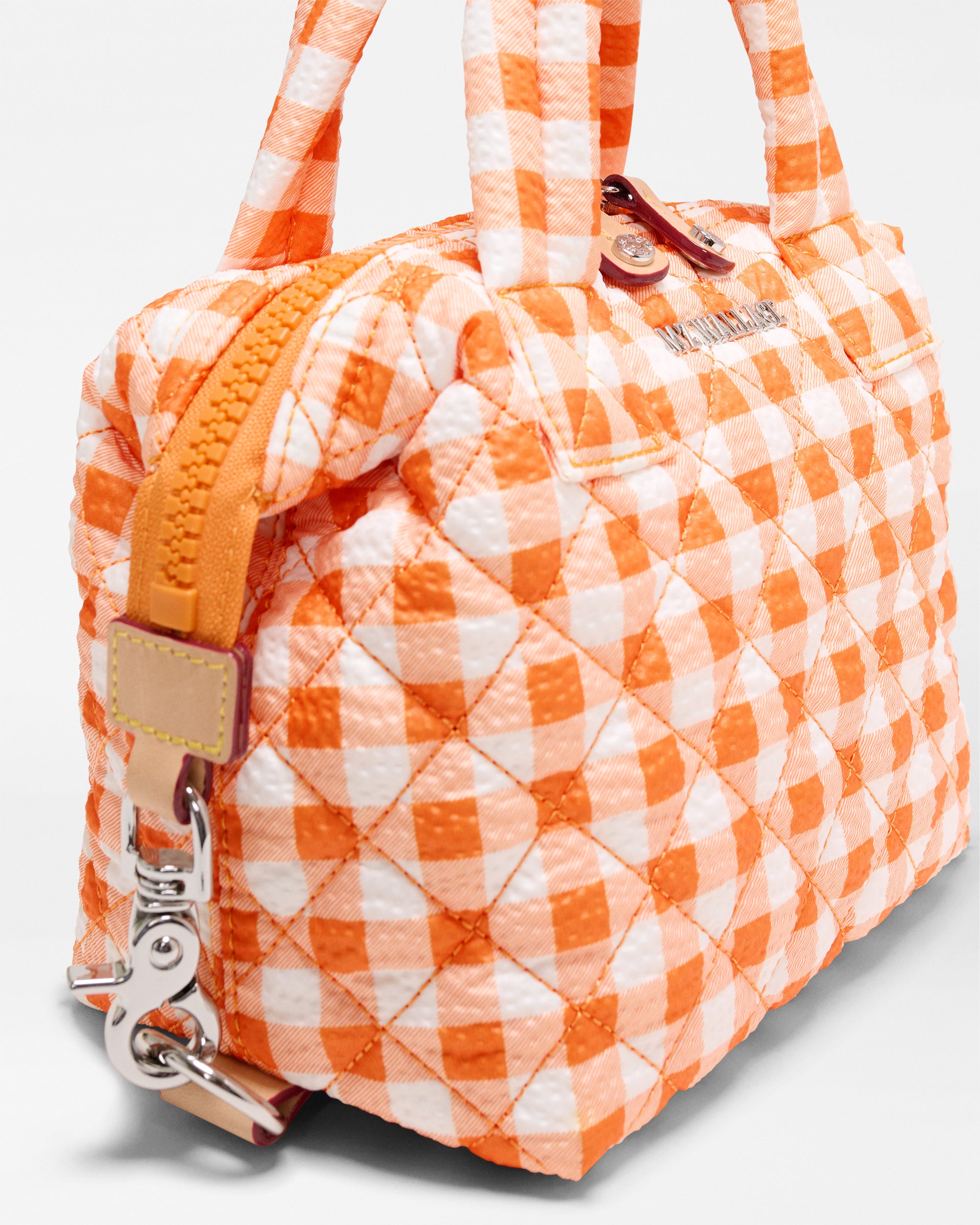 Sunset Orange Gingham Micro Sutton - Image 3