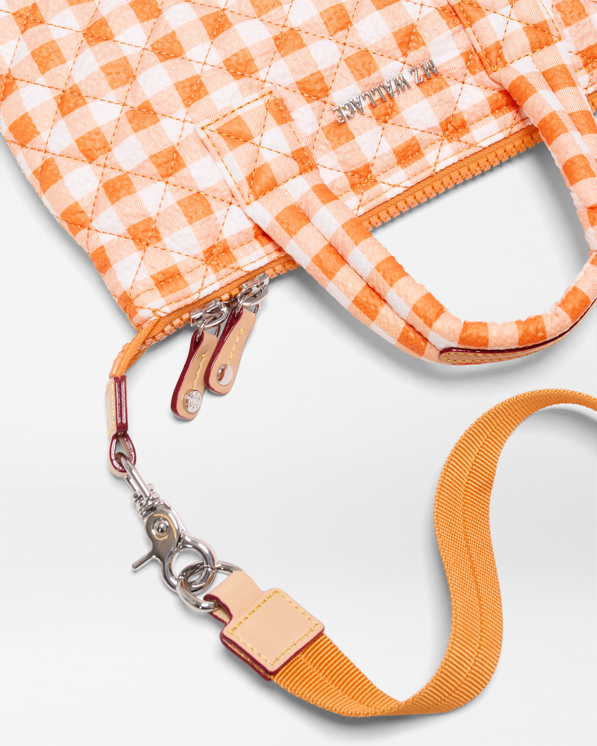 Sunset Orange Gingham Micro Sutton - Image 5
