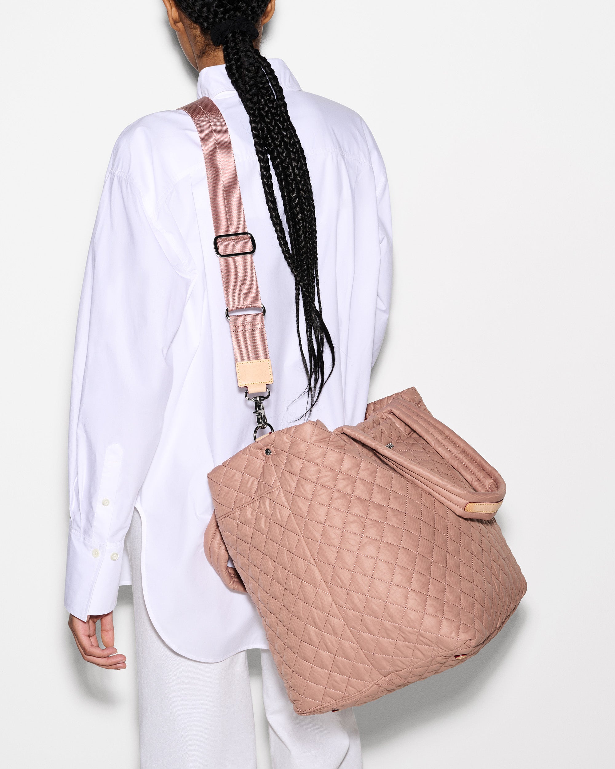 Dusty Rose Large Metro Tote Deluxe - Image 6