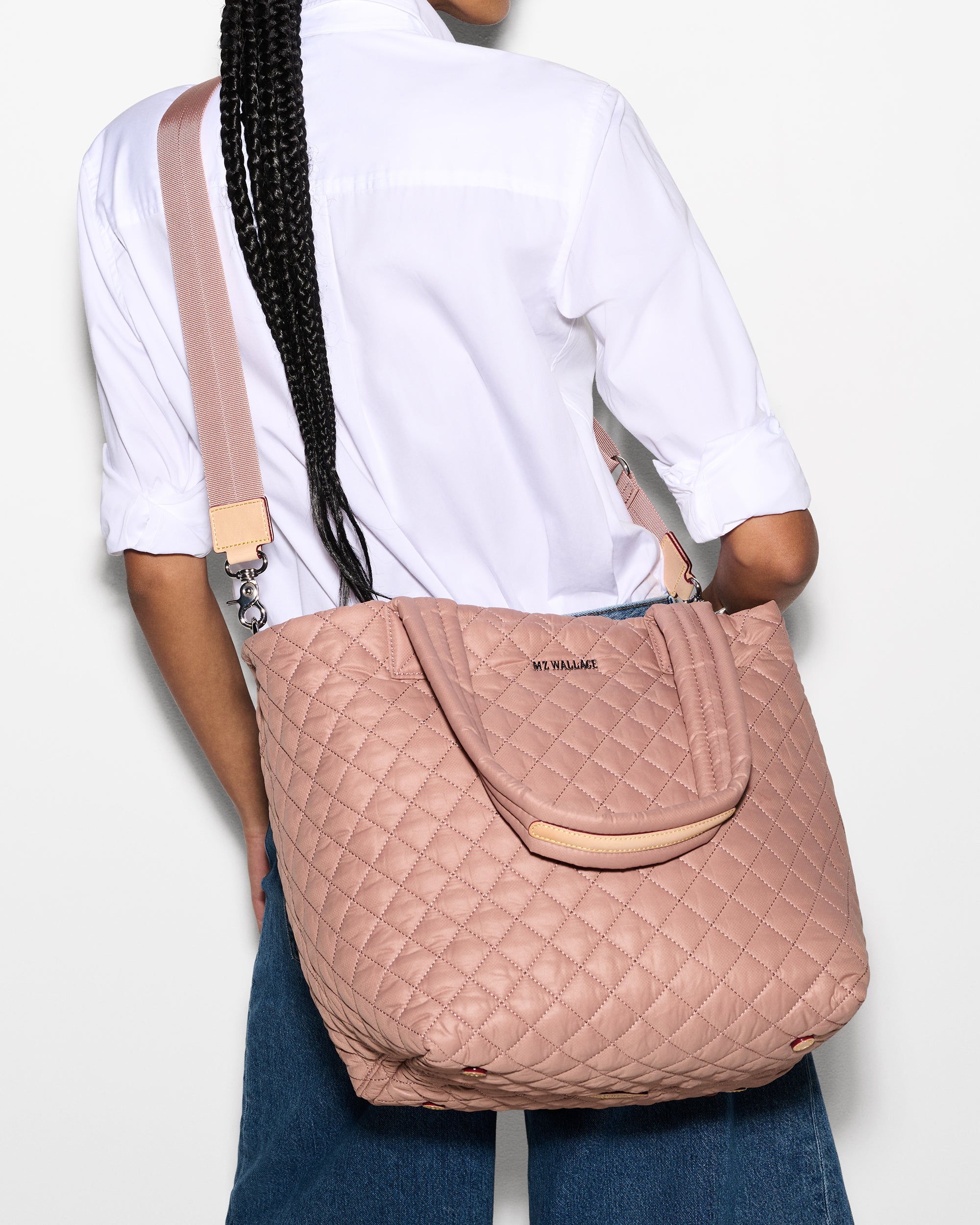 Dusty Rose Medium Metro Tote Deluxe - Image 5