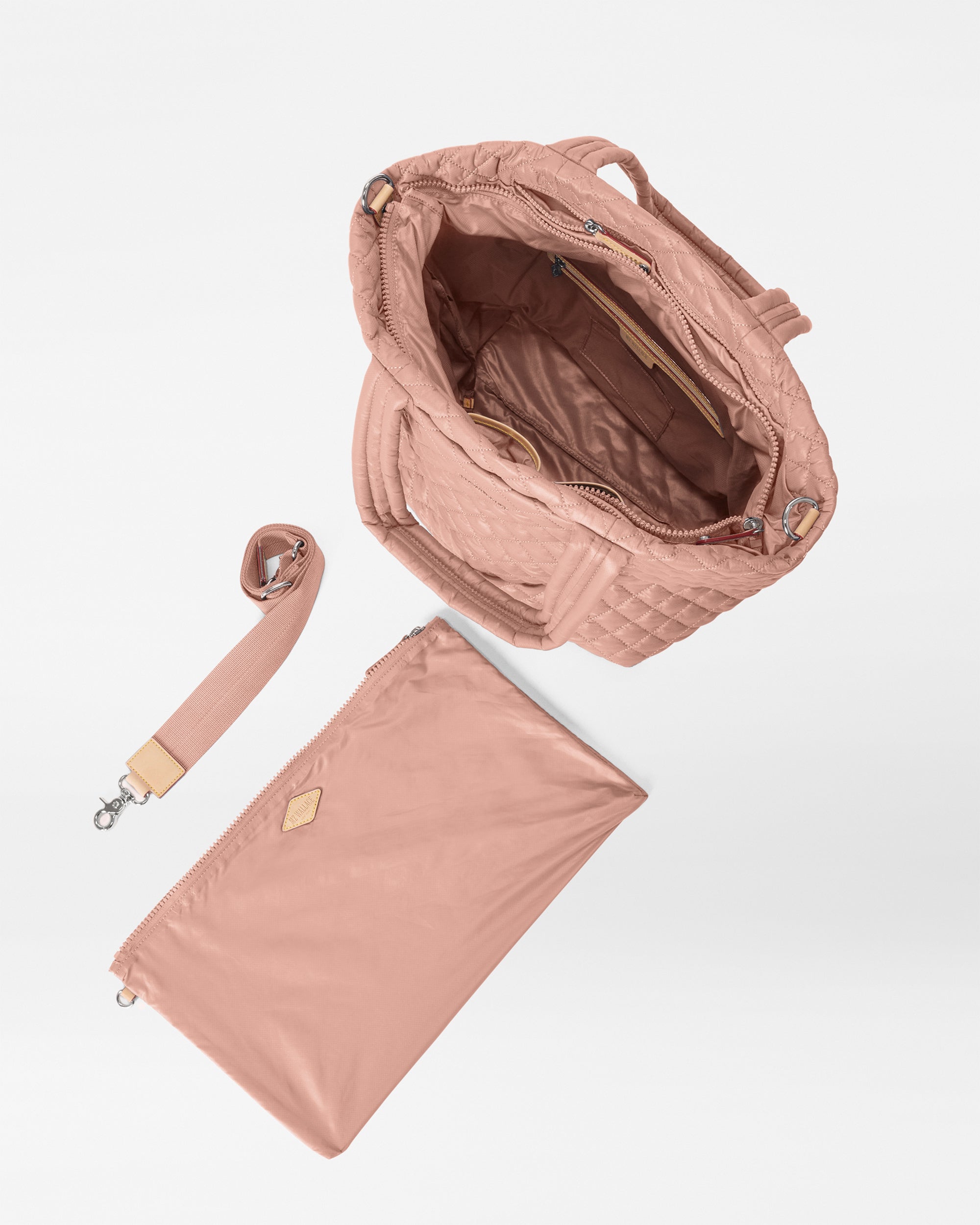 Dusty Rose Medium Metro Tote Deluxe - Image 4