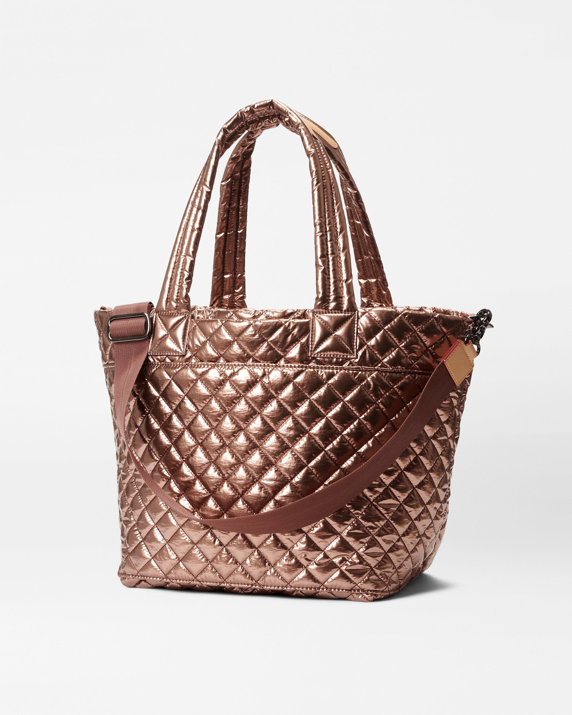 Copper Metallic Lacquer Medium Metro Tote Deluxe - Image 4