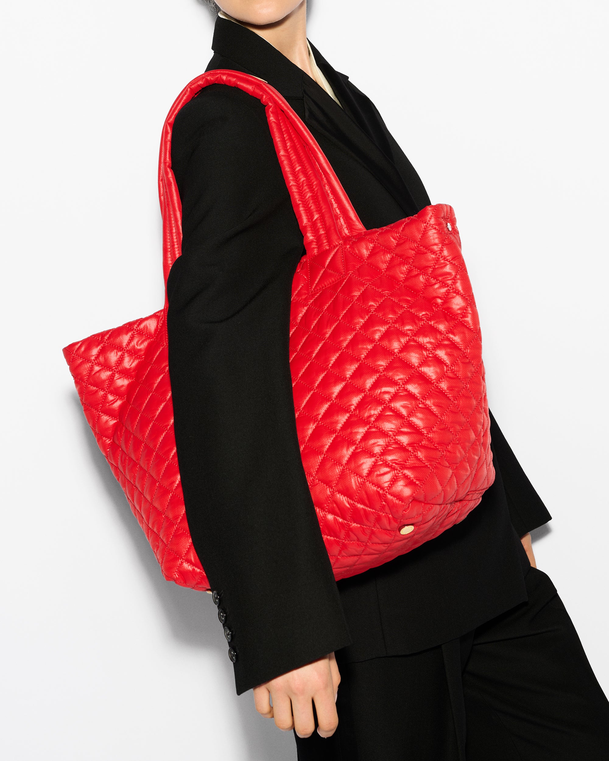 Bright Cherry Medium Metro Tote Deluxe - Image 2
