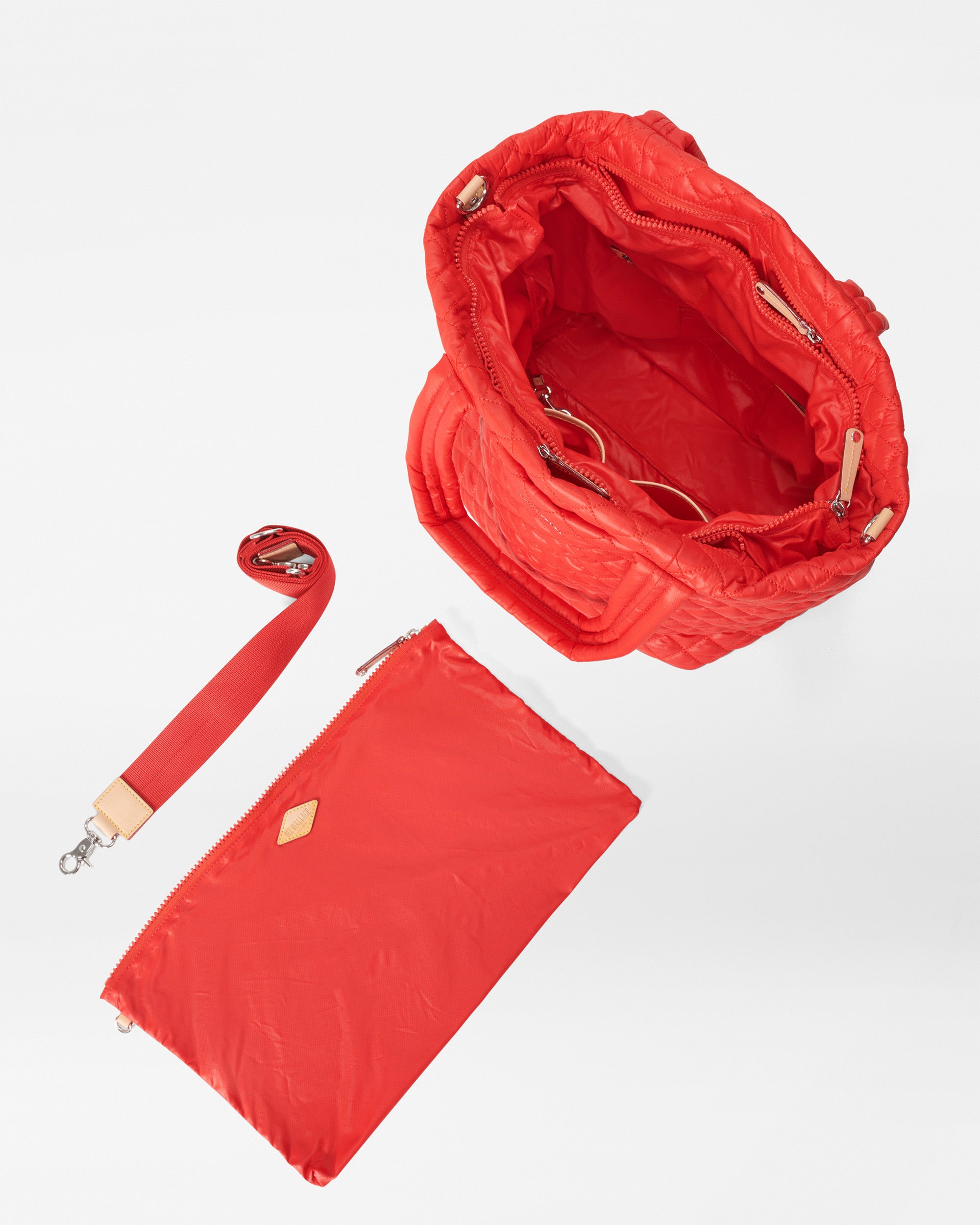 Bright Cherry Medium Metro Tote Deluxe - Image 4