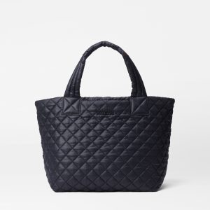 Black Small Metro Tote Deluxe