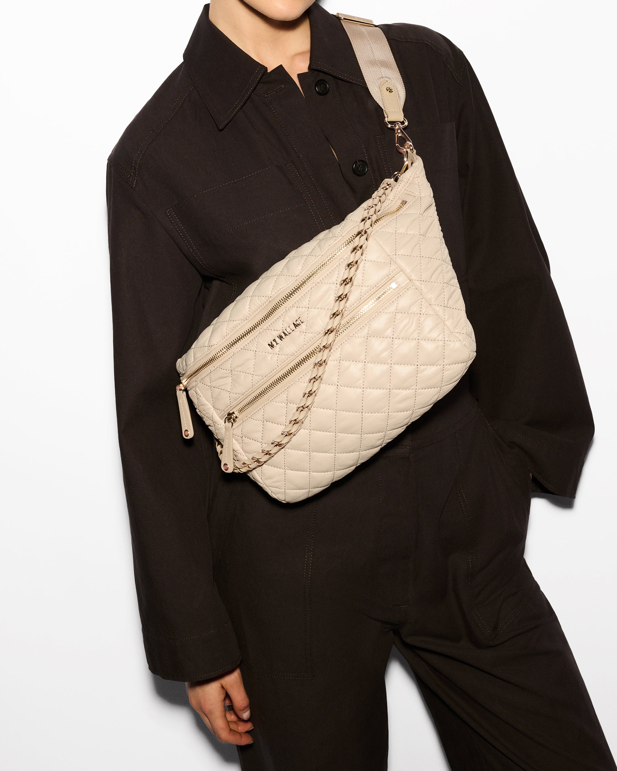 Sand Crosby Crossbody Sling Bag - Image 2