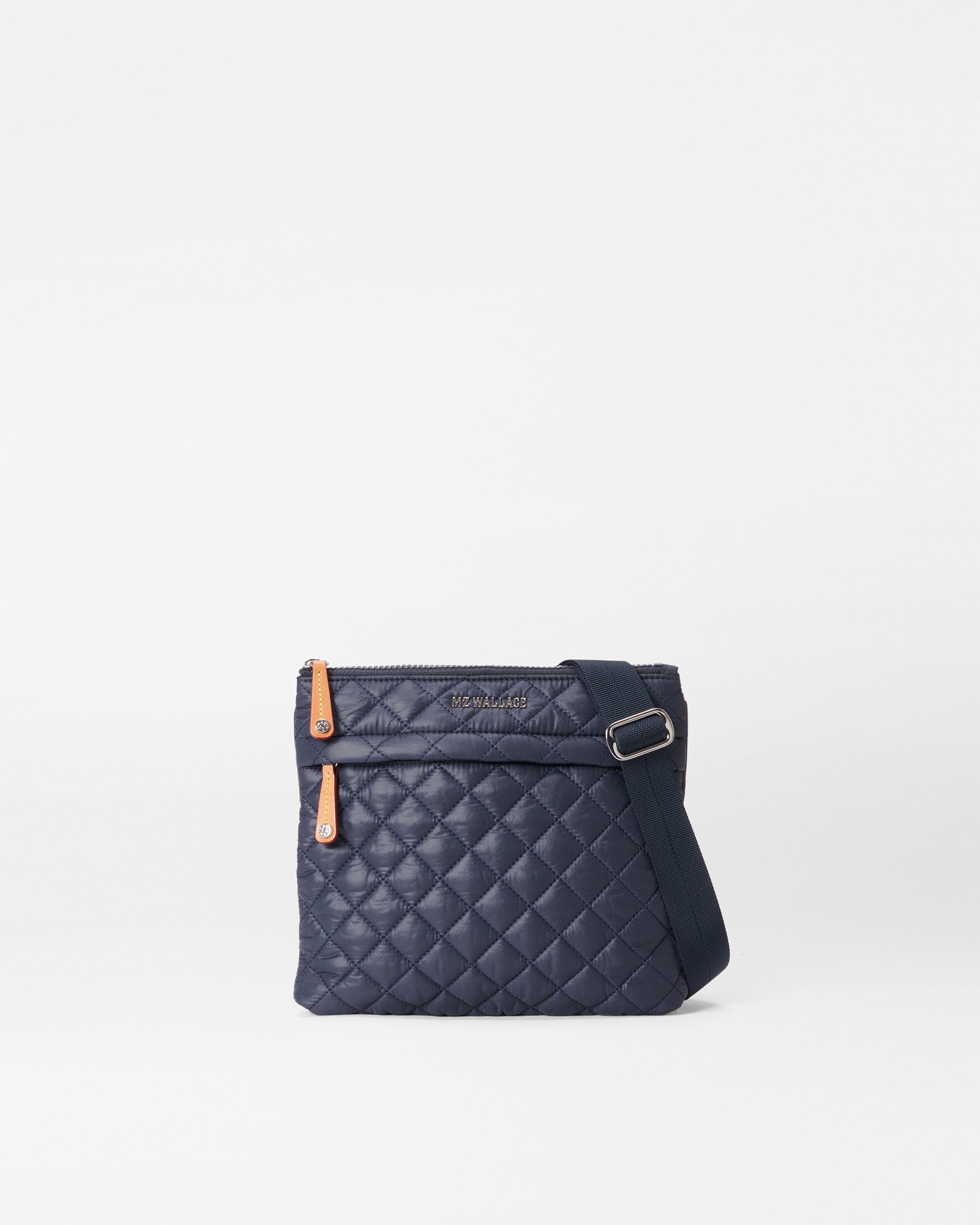 Navy Metro Flat Crossbody