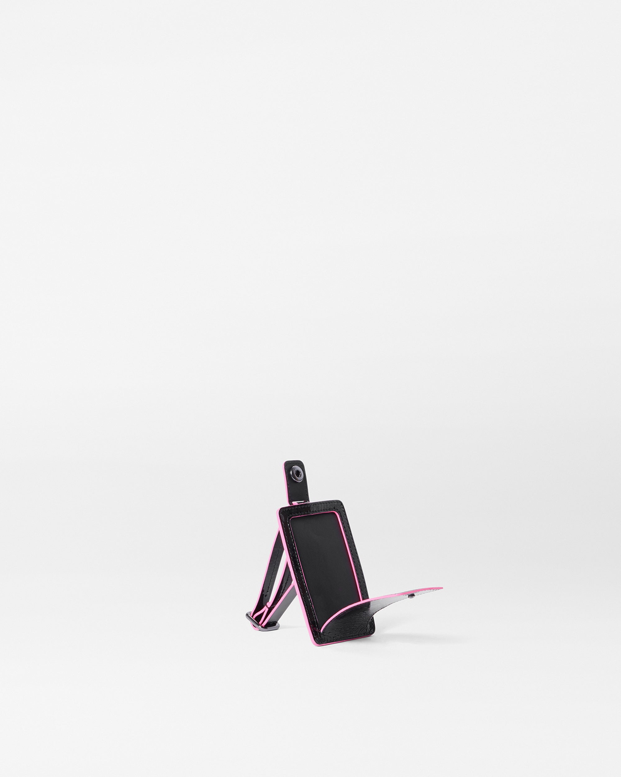 Black Leather Luggage Tag - Image 2