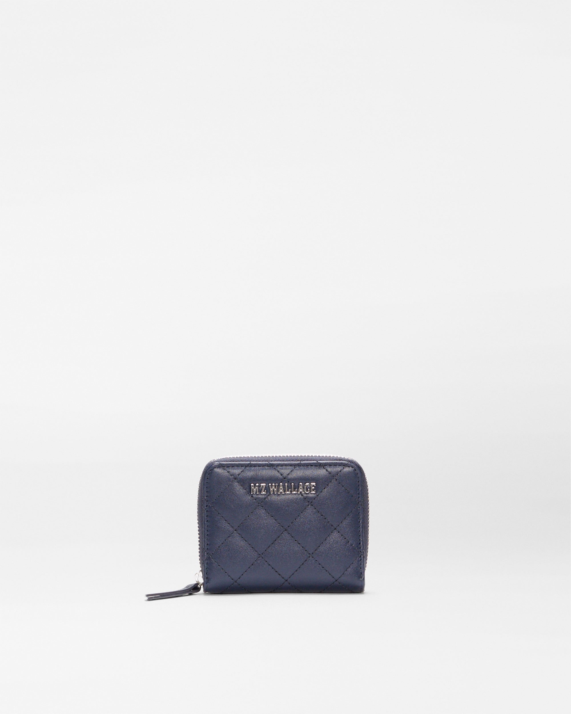 Dark Navy Small Zip Round Wallet