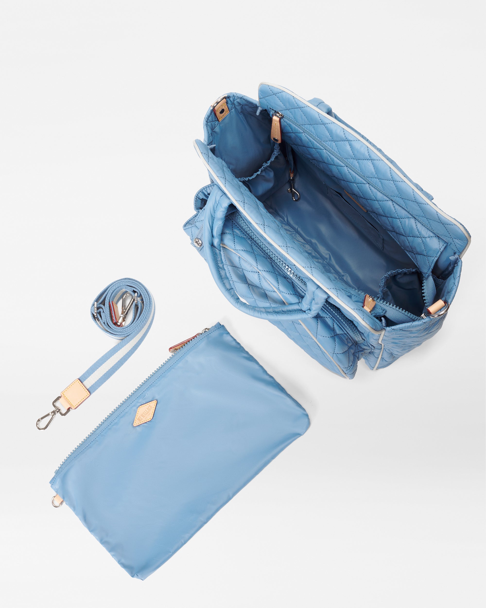 Cornflower Blue/Pebble Pickleball Tote - Image 4