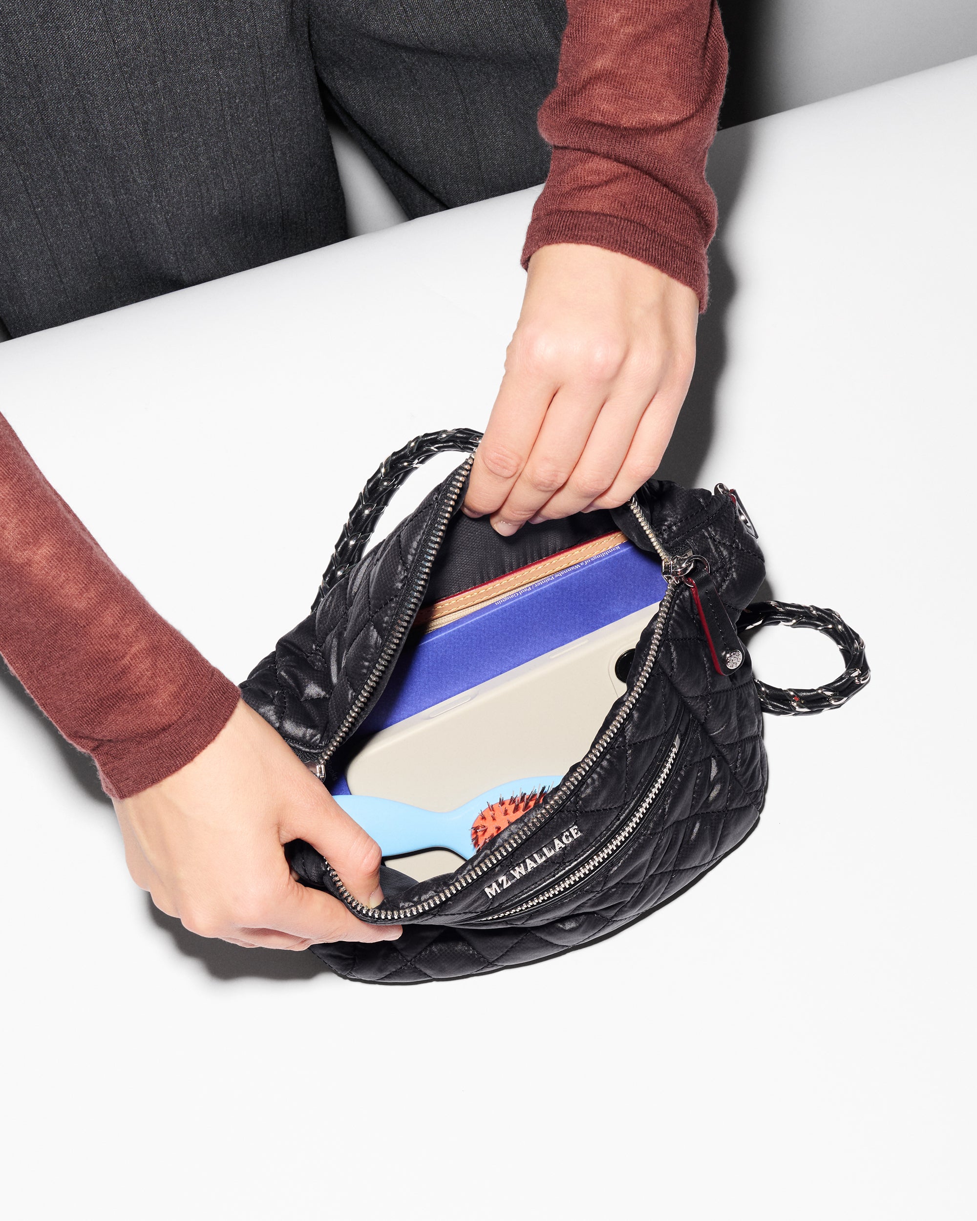 Black Small Crosby Crossbody Sling - Image 5