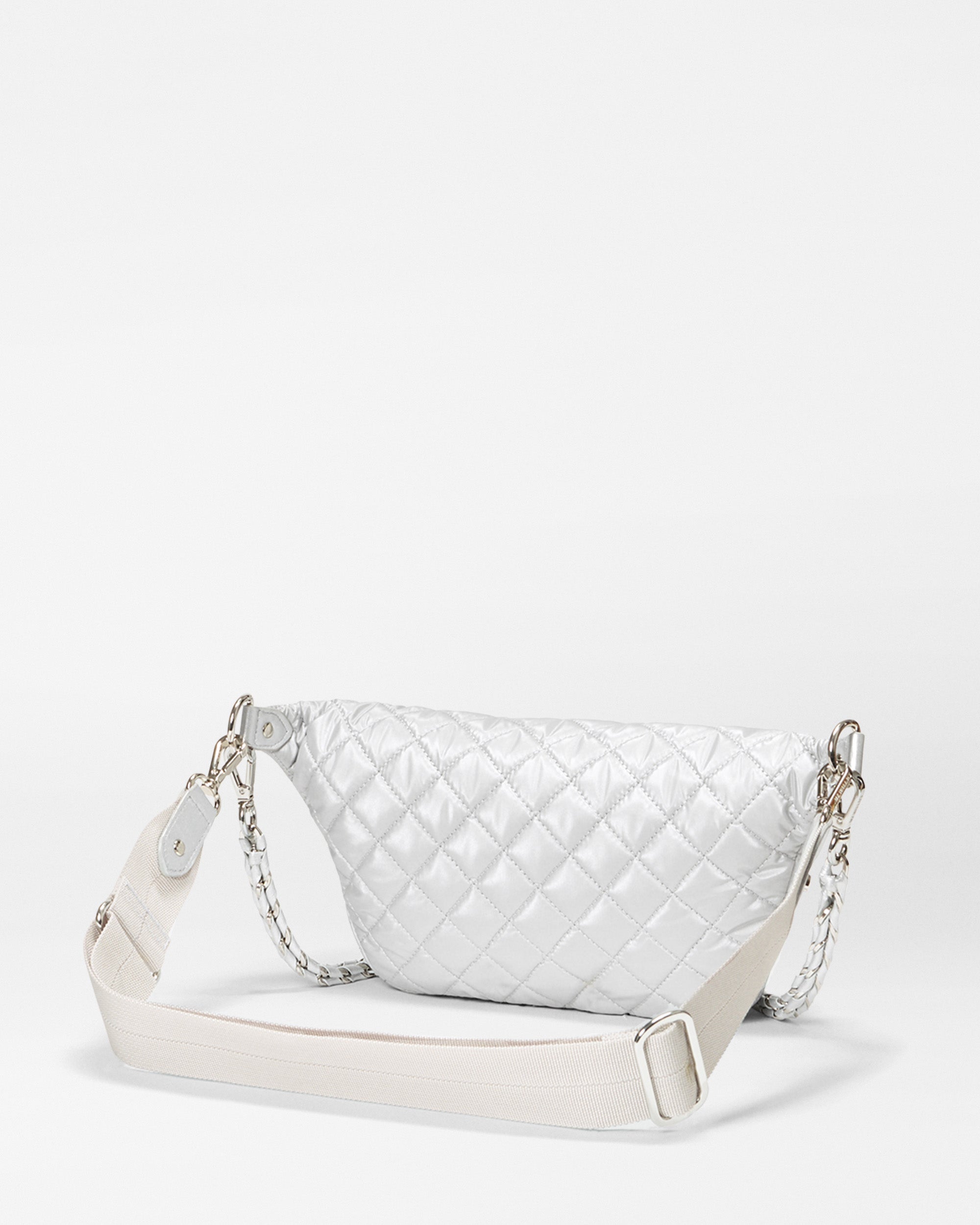 Oyster Metallic Small Crosby Crossbody Sling - Image 3