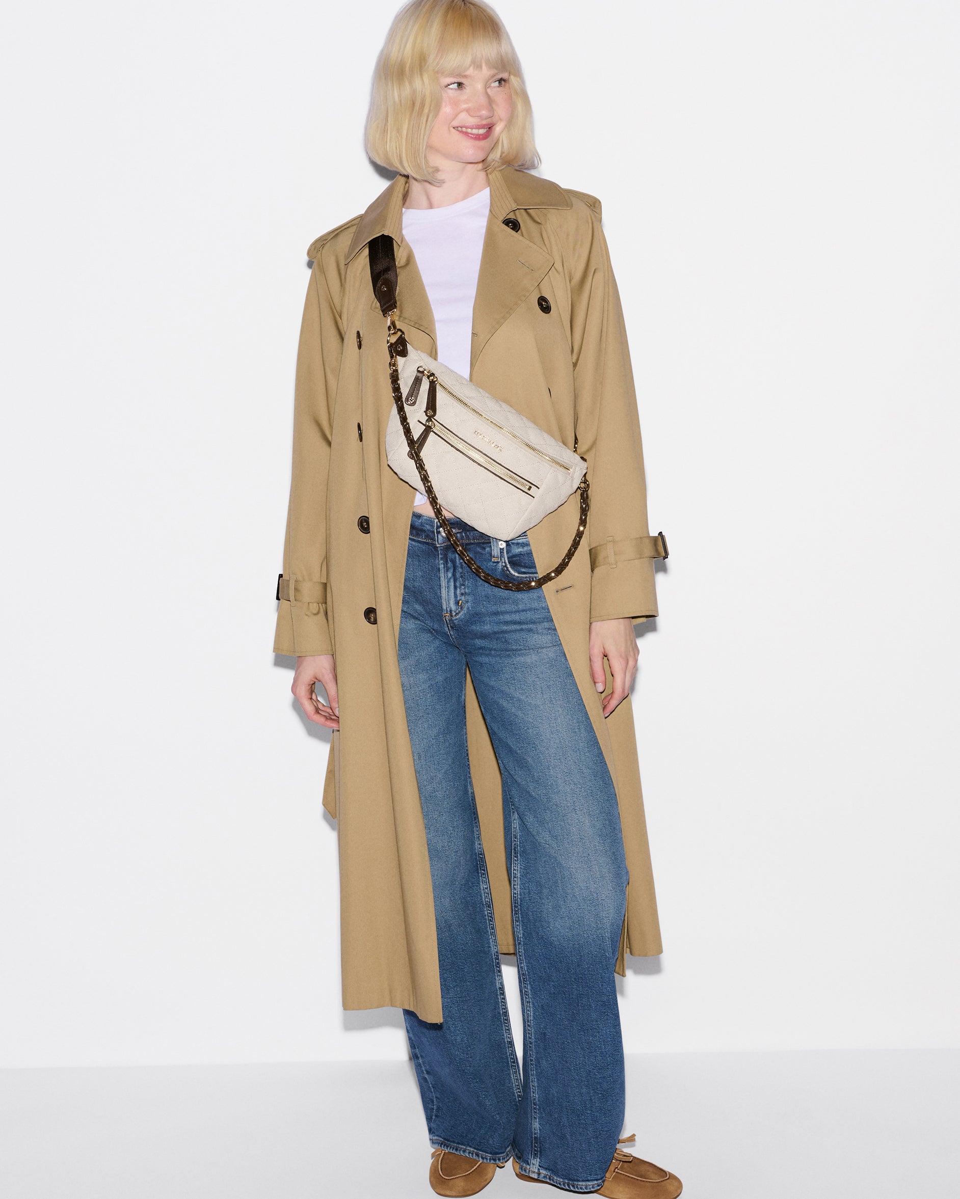 Sandy Linen Small Crosby Crossbody Sling - Image 2