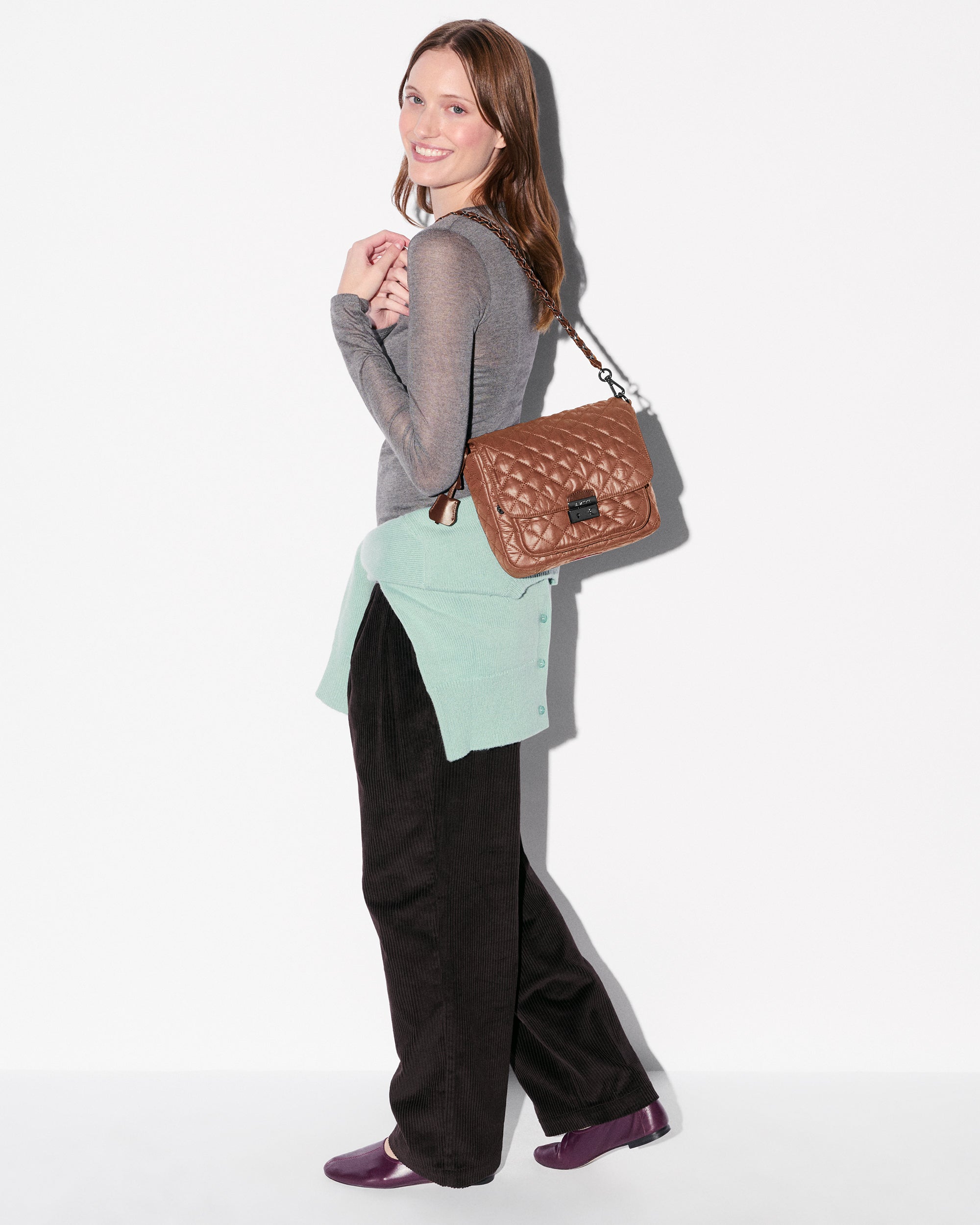 Terracotta Medium Crosby Lock Crossbody - Image 5