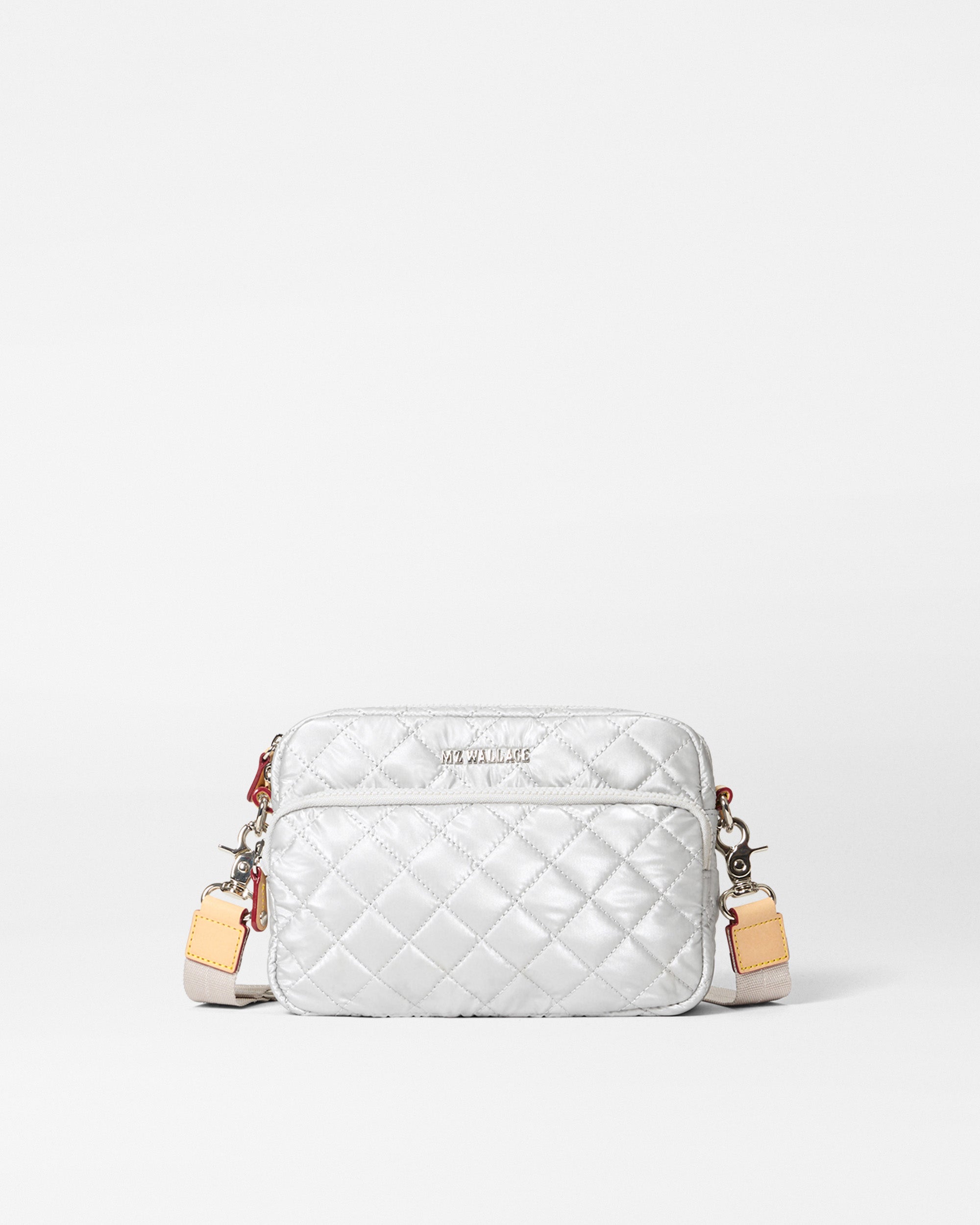 Oyster Metallic Small Metro Camera Crossbody Bag