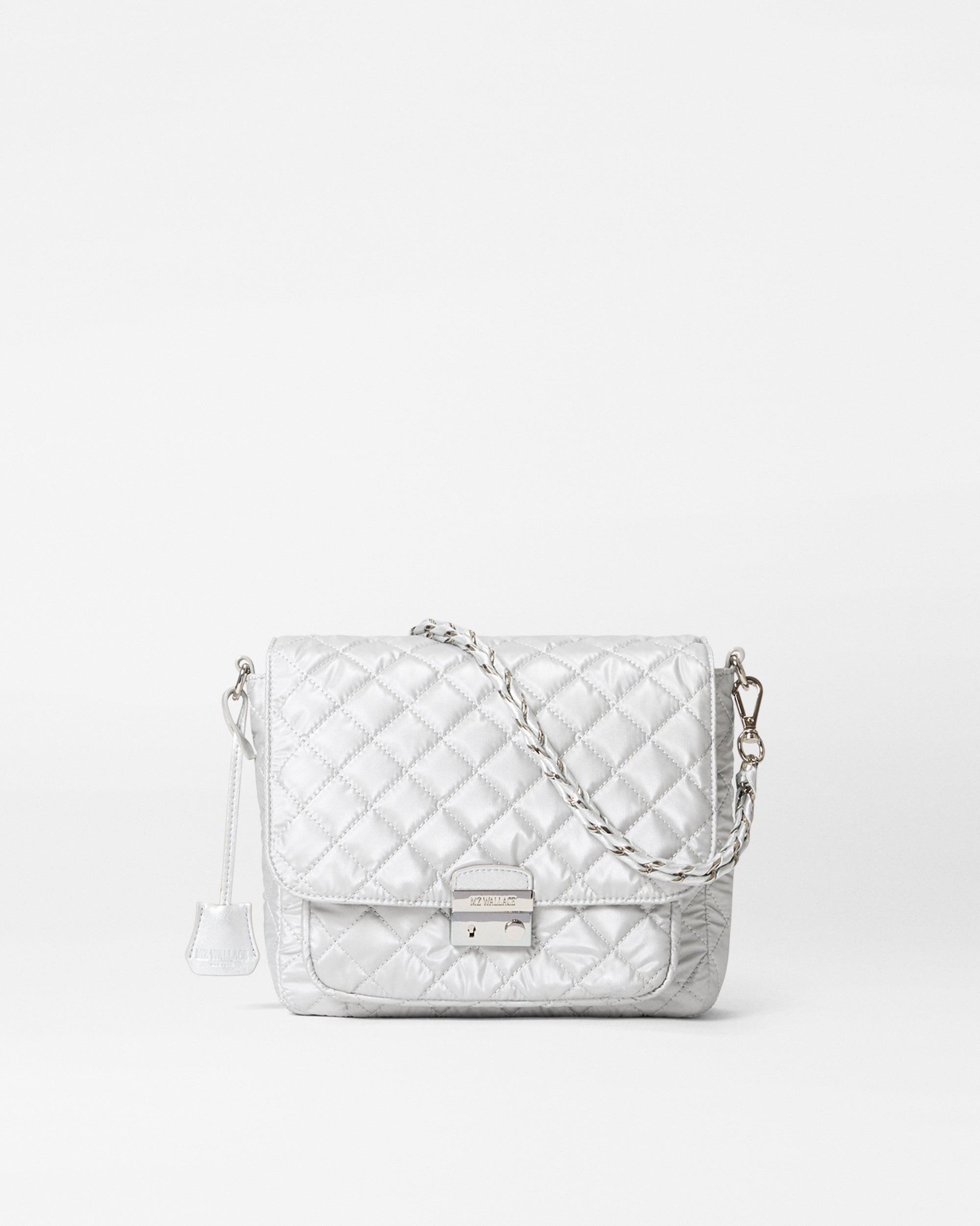 Oyster Metallic Medium Crosby Lock Crossbody
