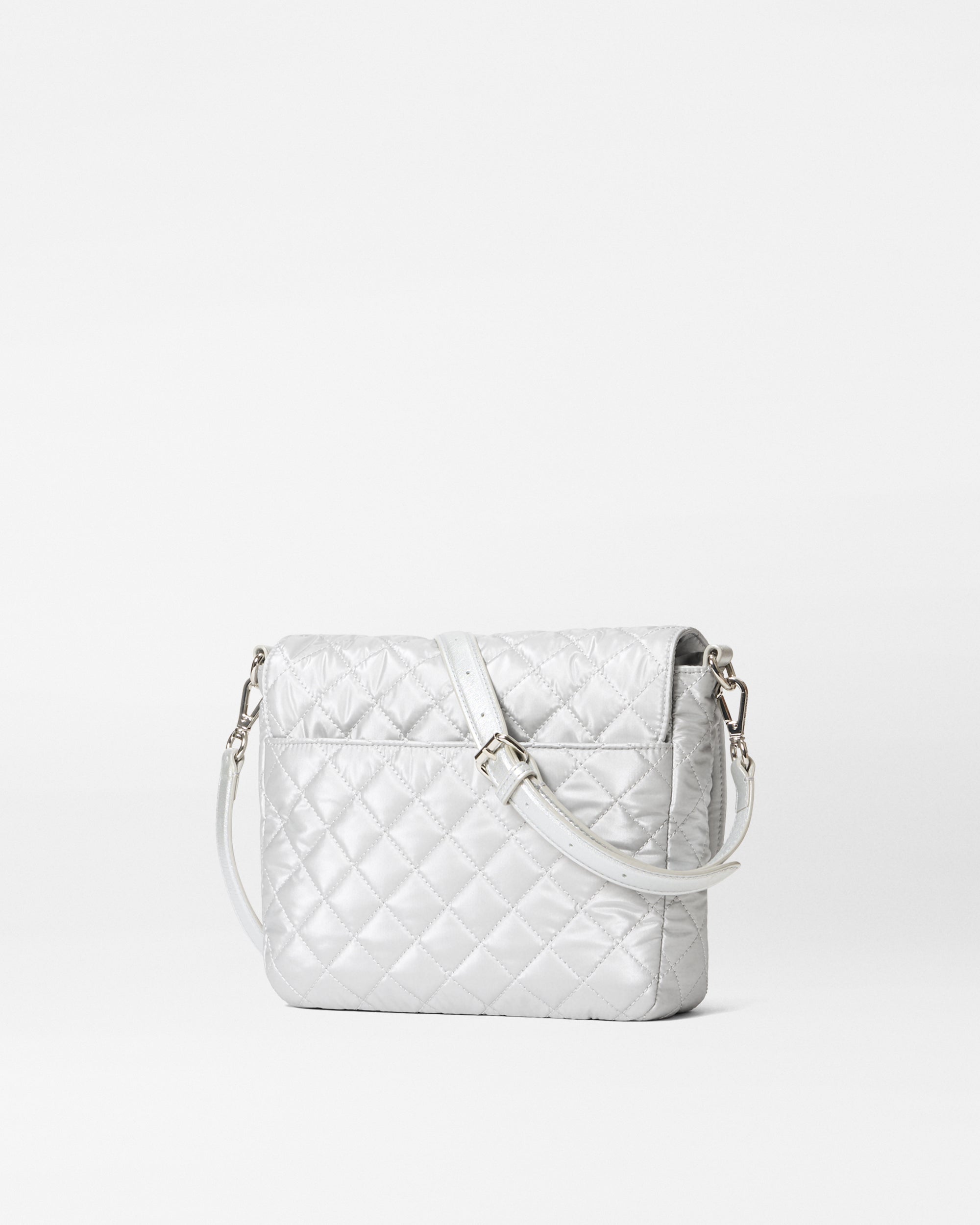 Oyster Metallic Medium Crosby Lock Crossbody - Image 2