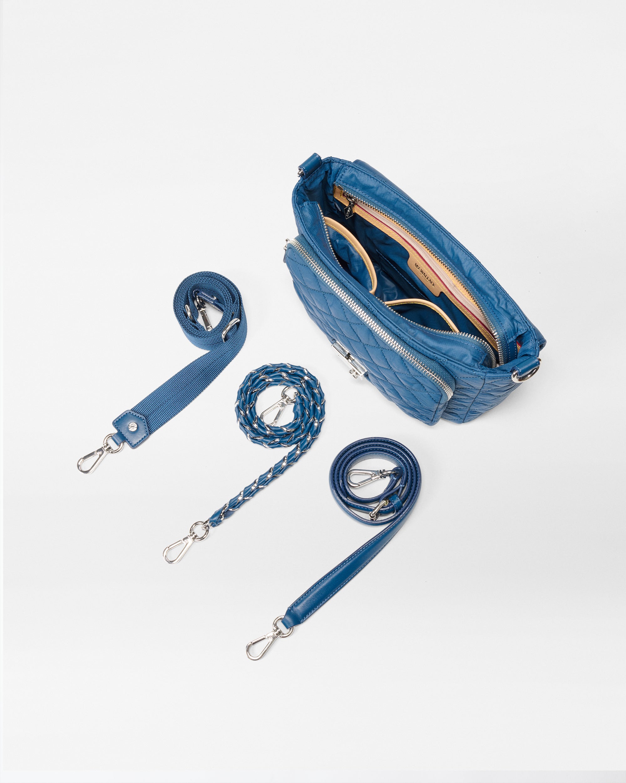 French Blue Medium Crosby Lock Crossbody - Image 4
