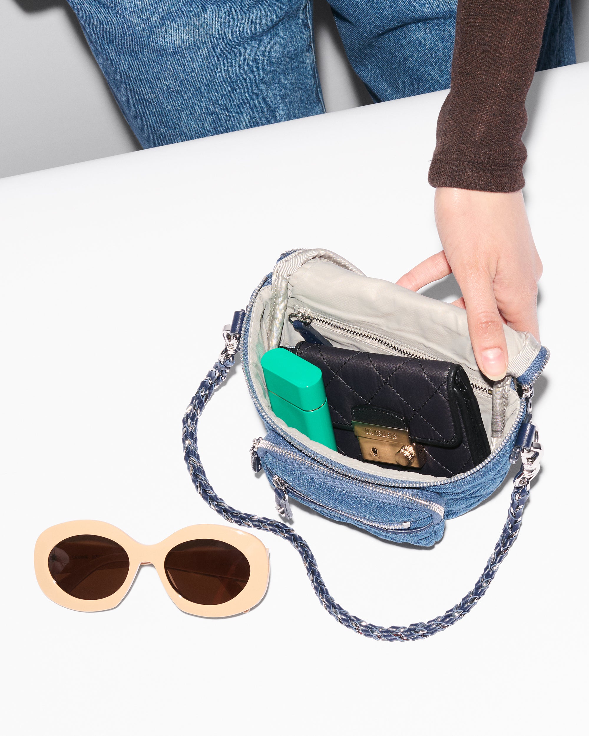 True Blue Denim Micro Crosby Sling - Image 5