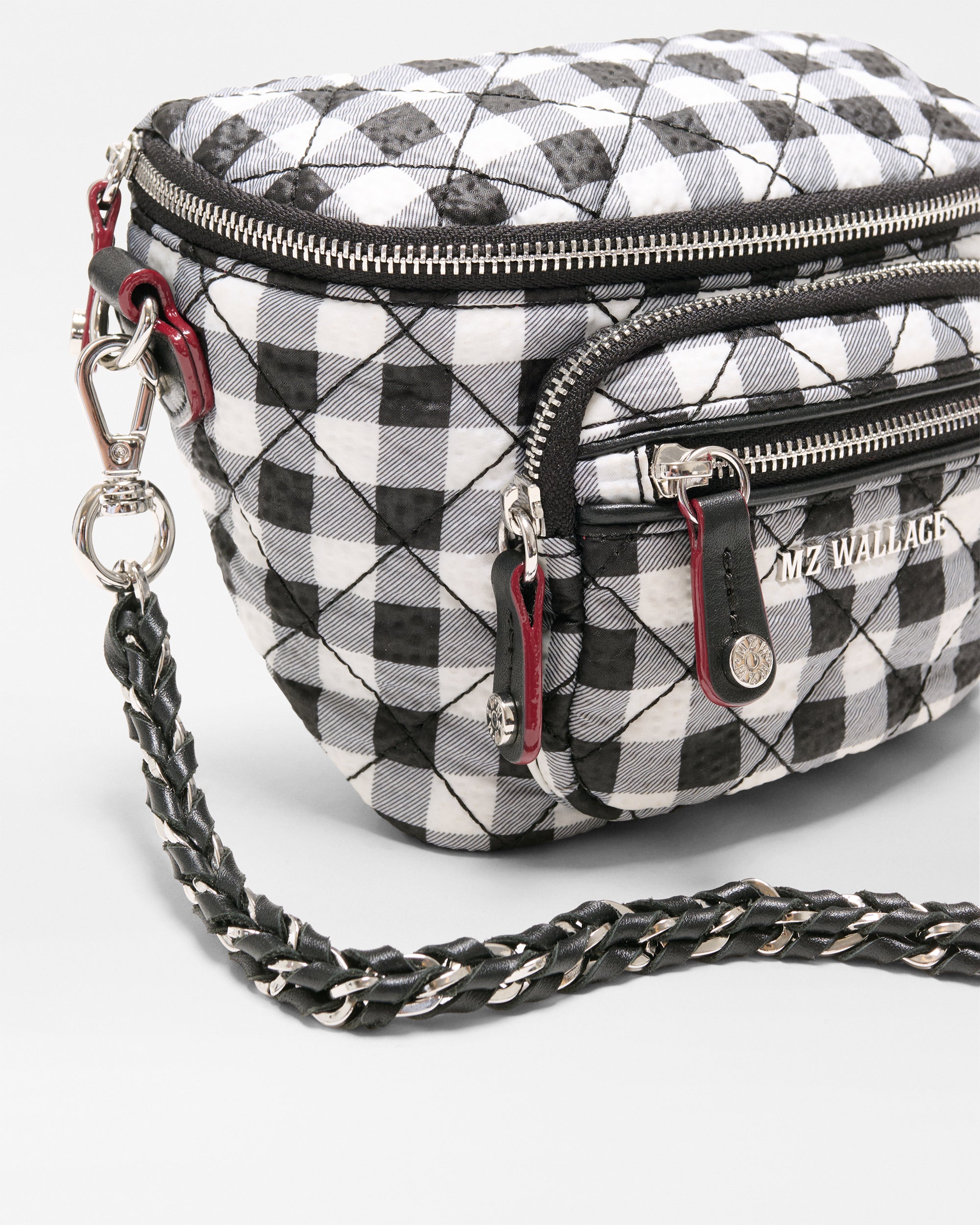 Black/White Gingham Micro Crosby Sling - Image 4