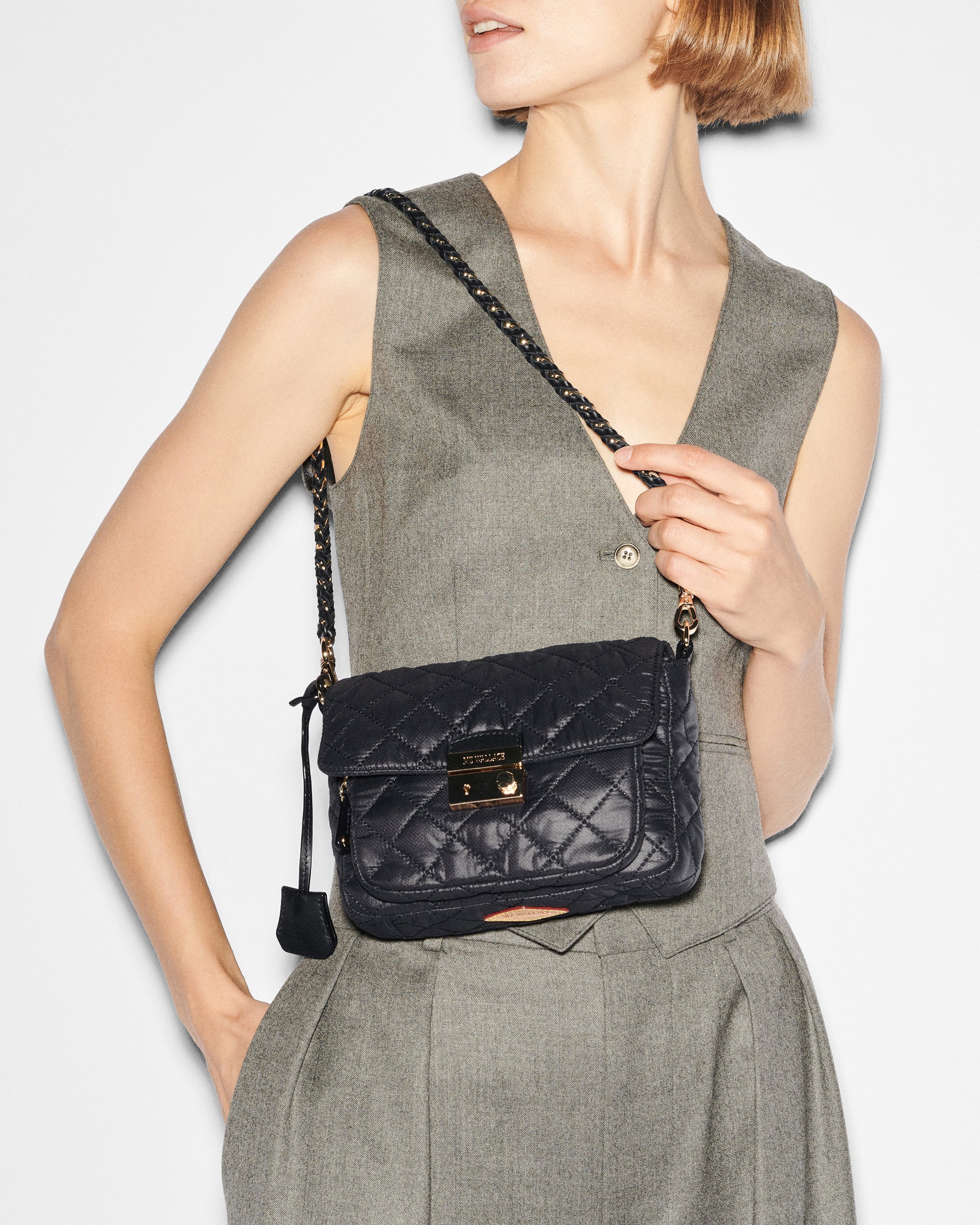 Black Small Crosby Lock Crossbody - Image 2