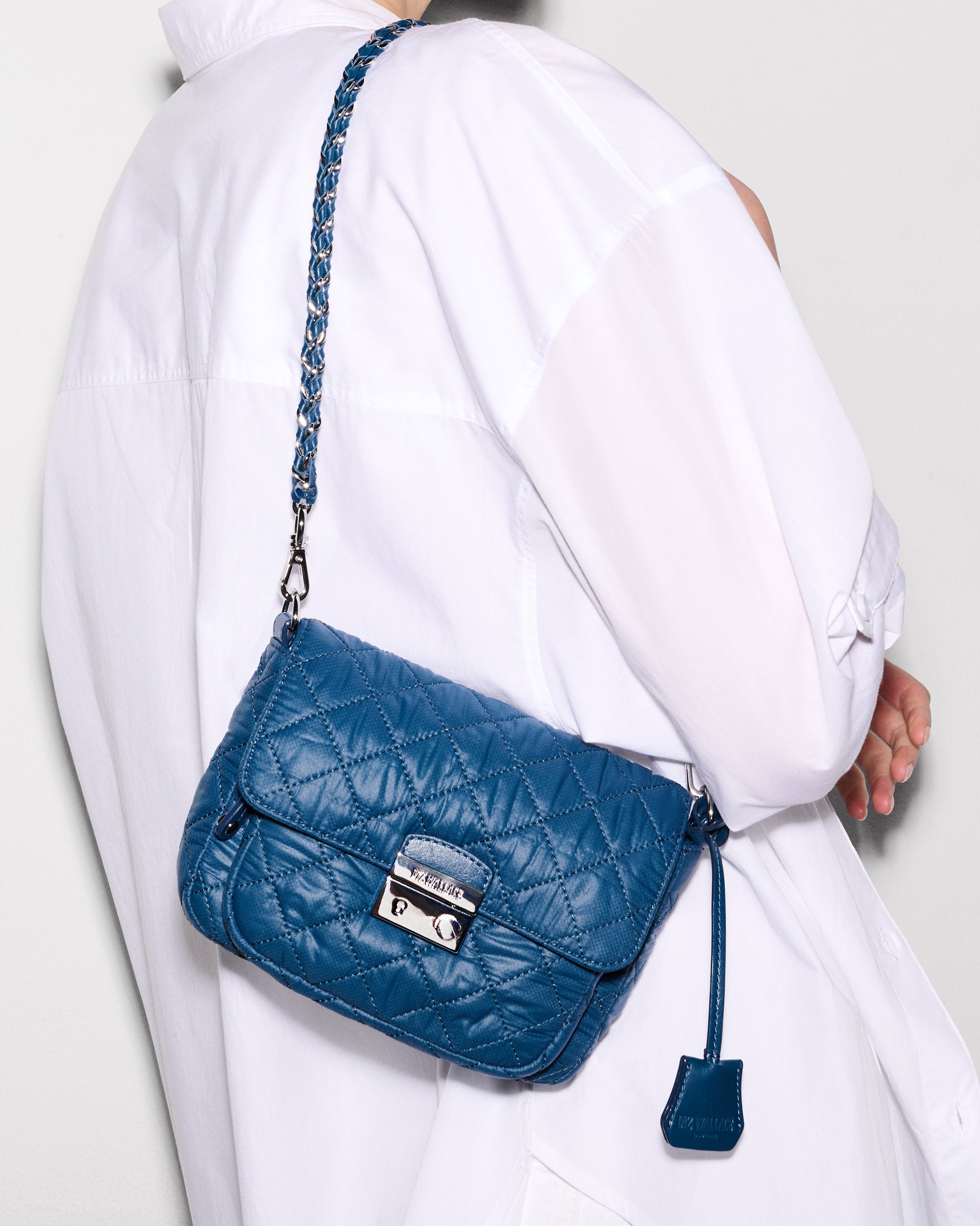 French Blue Small Crosby Lock Crossbody - Image 2