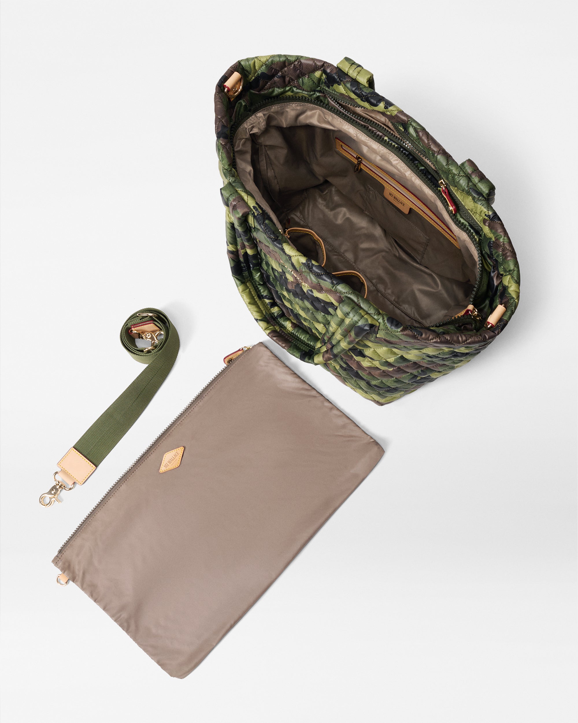 Green Camo Simple Metro Tote - Image 4