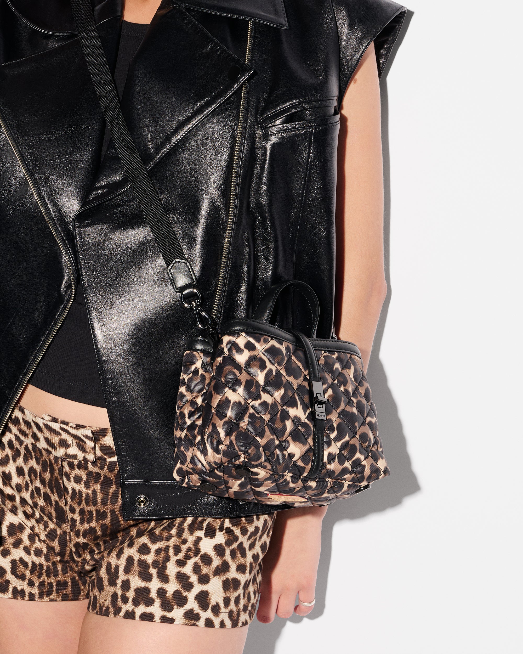 Leopard Mini Astor Top Handle - Image 5
