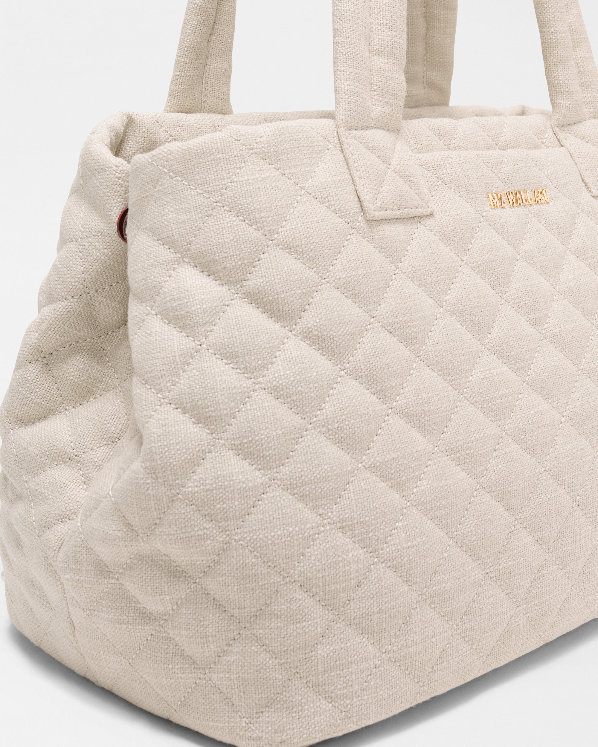 Sandy Linen Medium Metro City Tote - Image 3