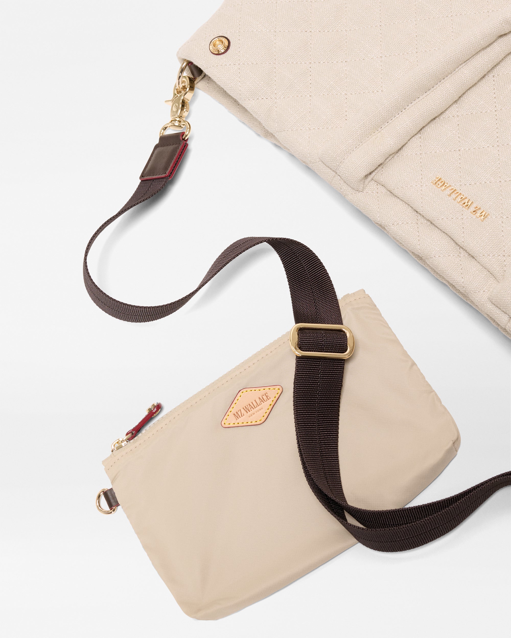 Sandy Linen Medium Metro City Tote - Image 4