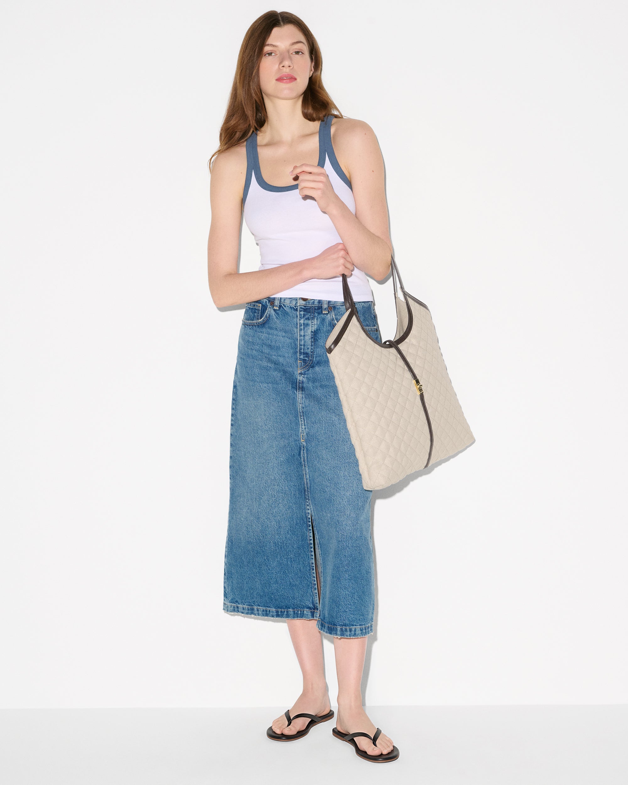 Sandy Linen Large Astor Tote - Image 2