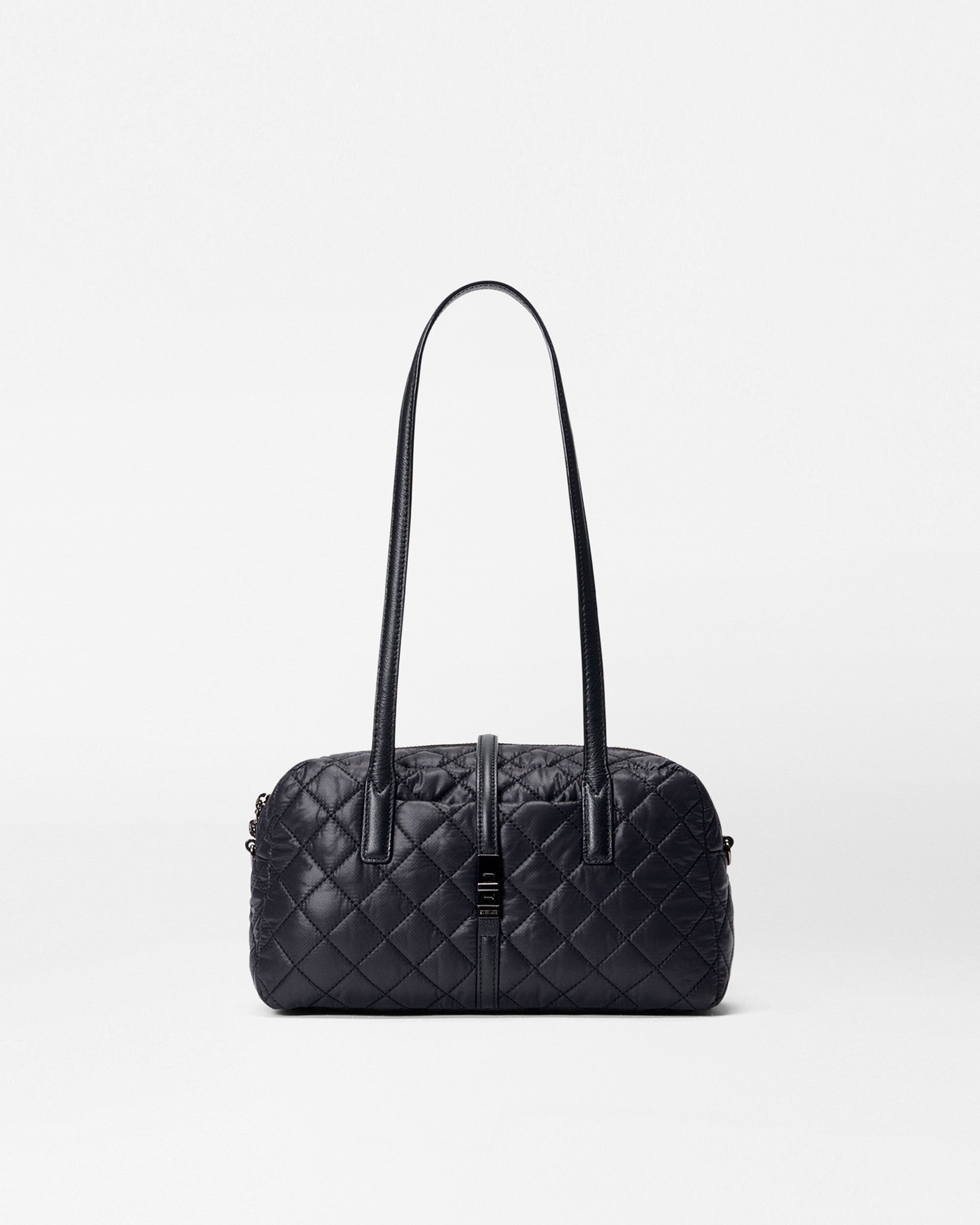 Black Small Astor Satchel Shoulder