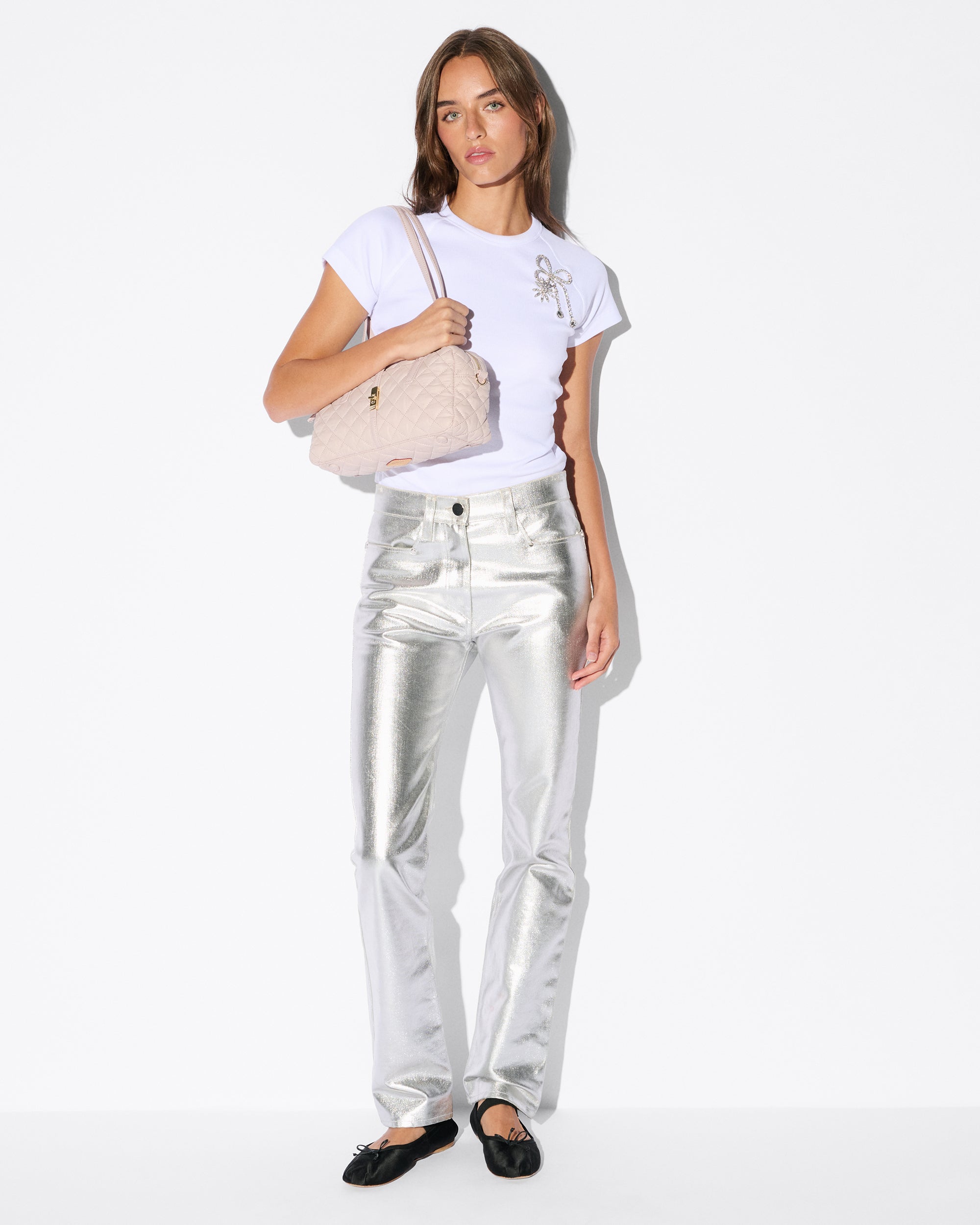 City Pink Small Astor Satchel Shoulder - Image 5