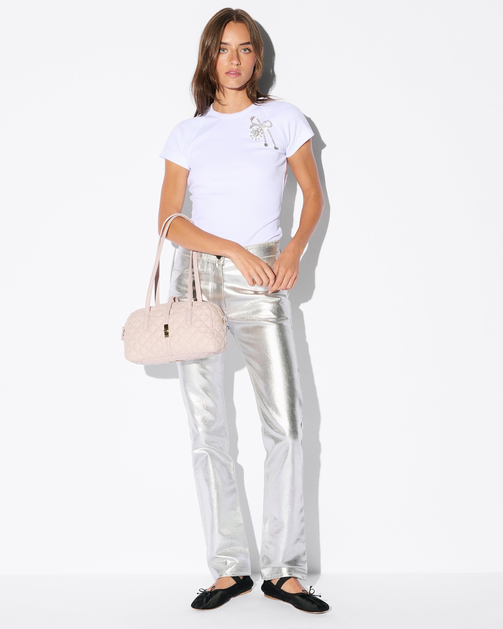 City Pink Small Astor Satchel Shoulder - Image 2