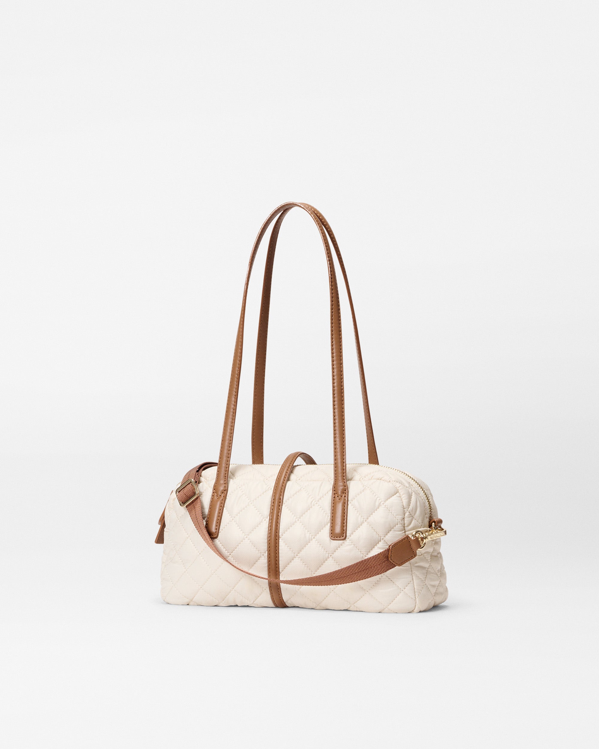 Sandshell with Brown Small Astor Satchel Shoulder - Image 3
