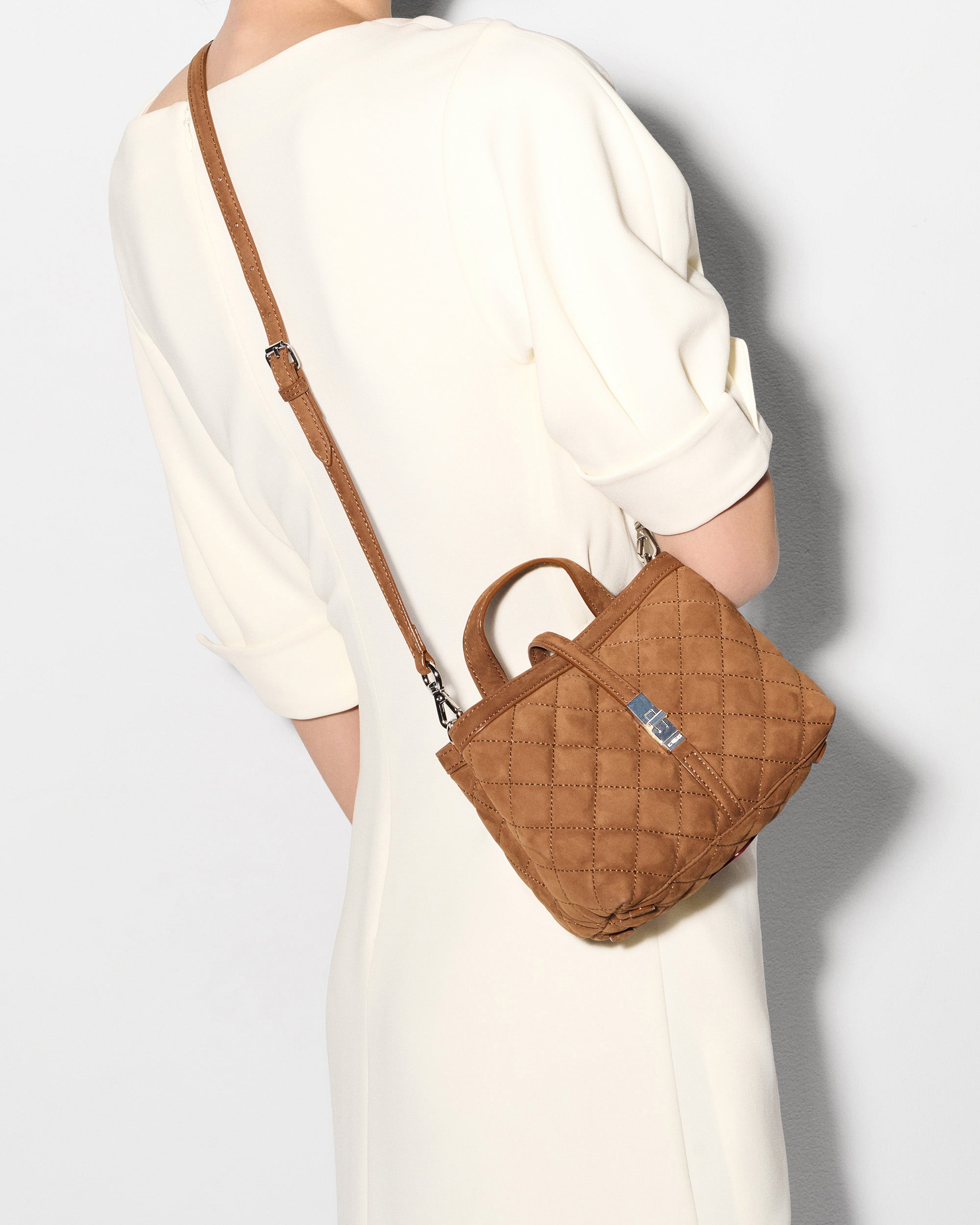 Brown Nubuck Mini Astor Top Handle - Image 5