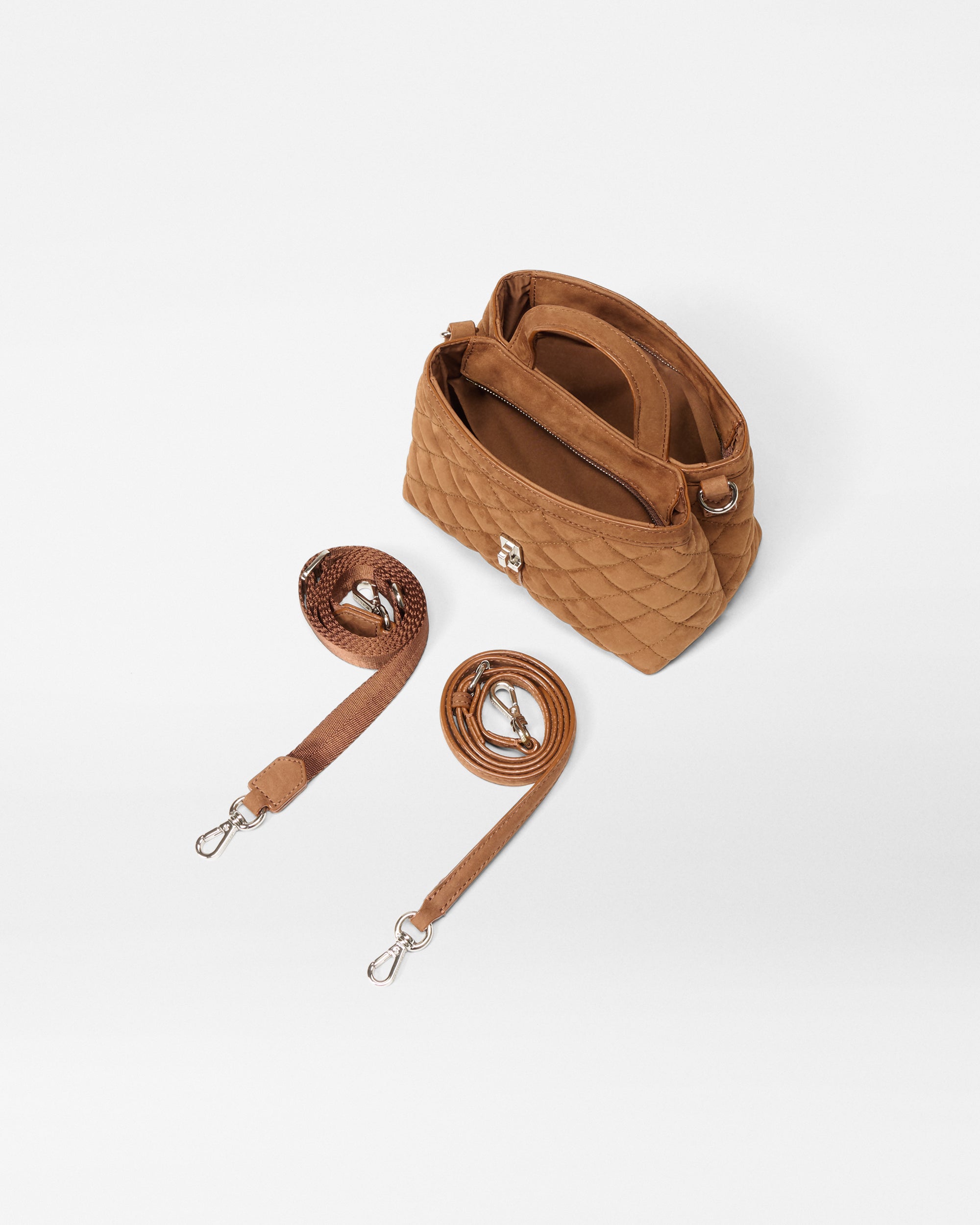 Brown Nubuck Mini Astor Top Handle - Image 3