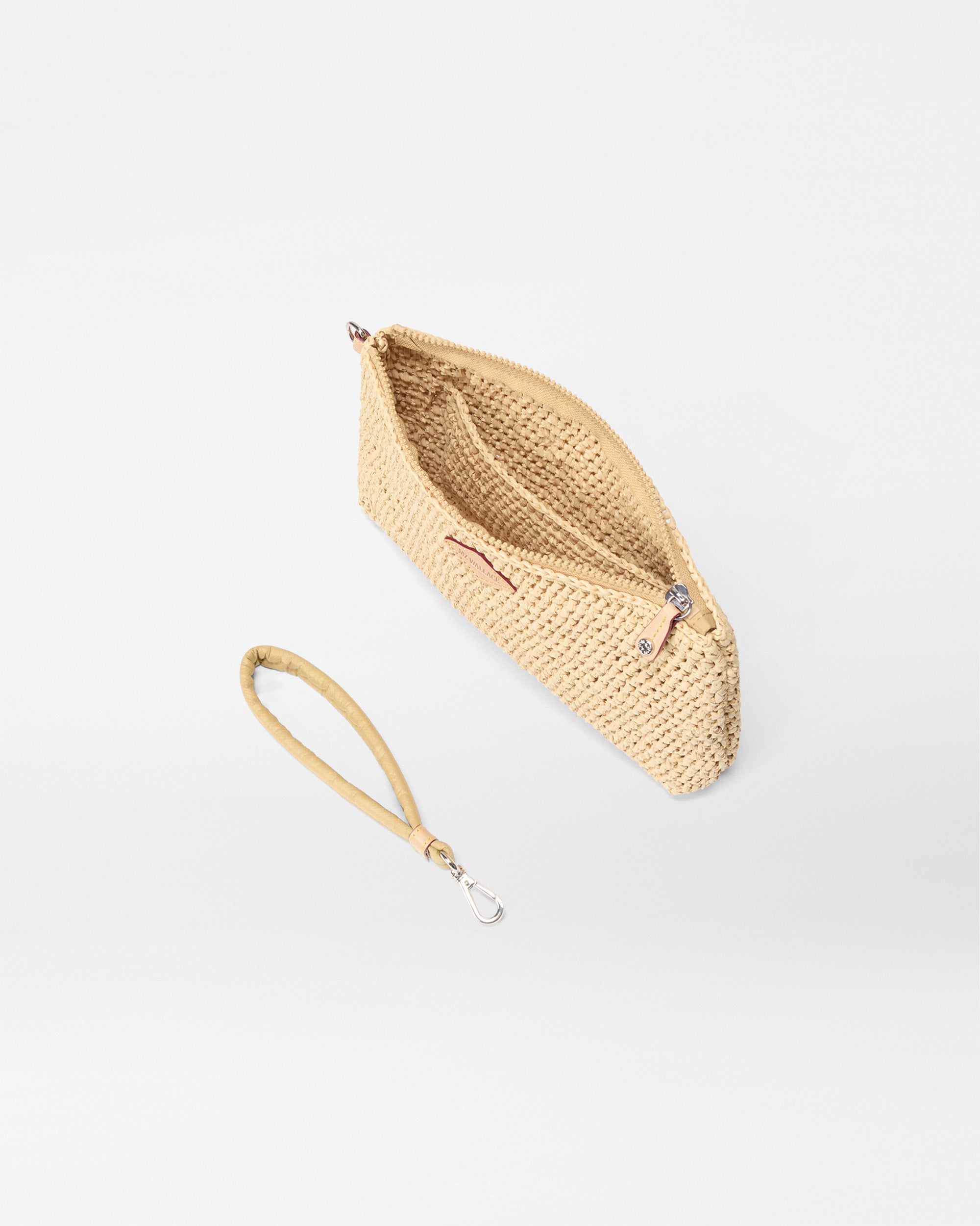 Crochet/Camel Crochet Clutch Wristlet - Image 4