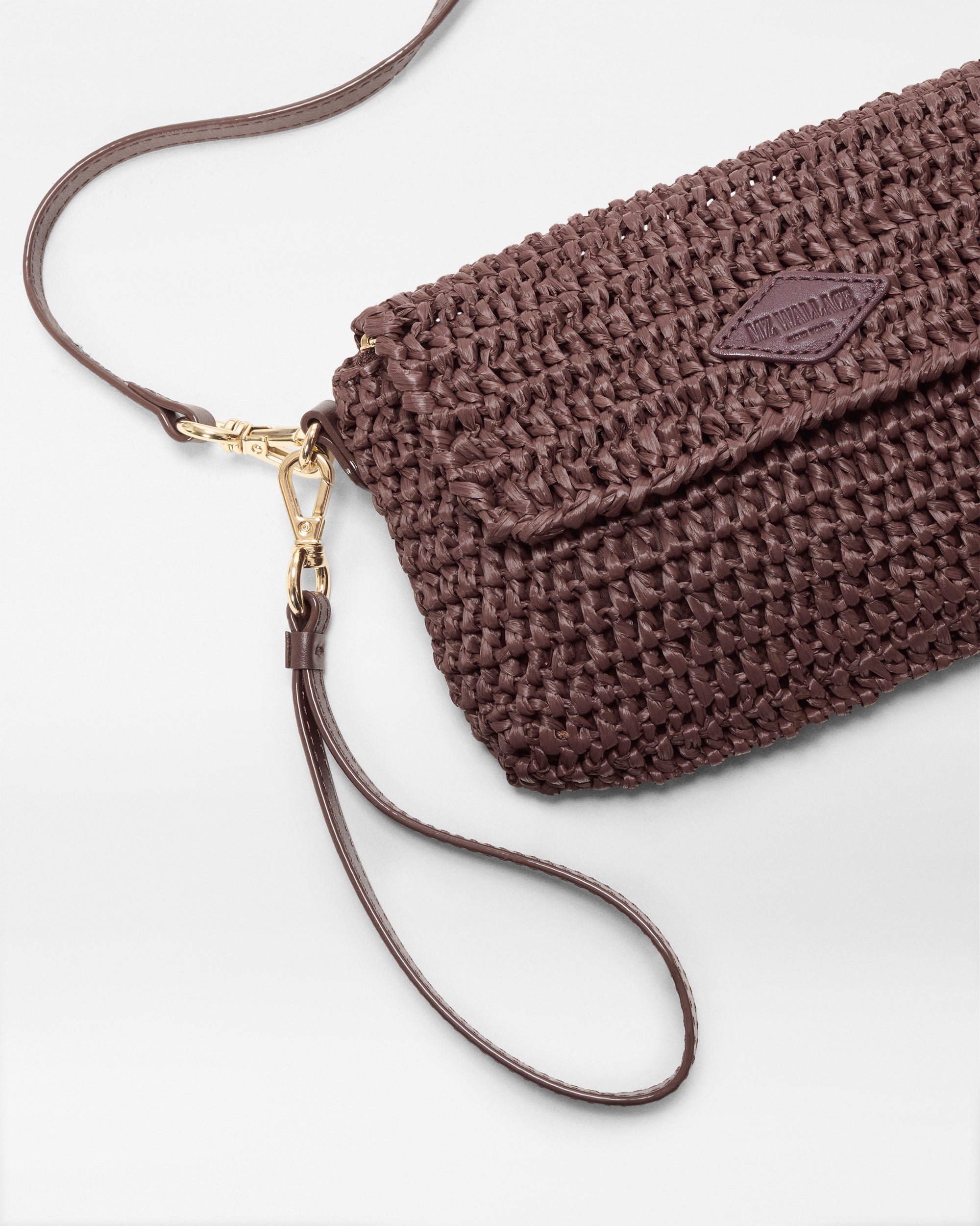 Brown Crochet Crochet Convertible Crossbody - Image 5
