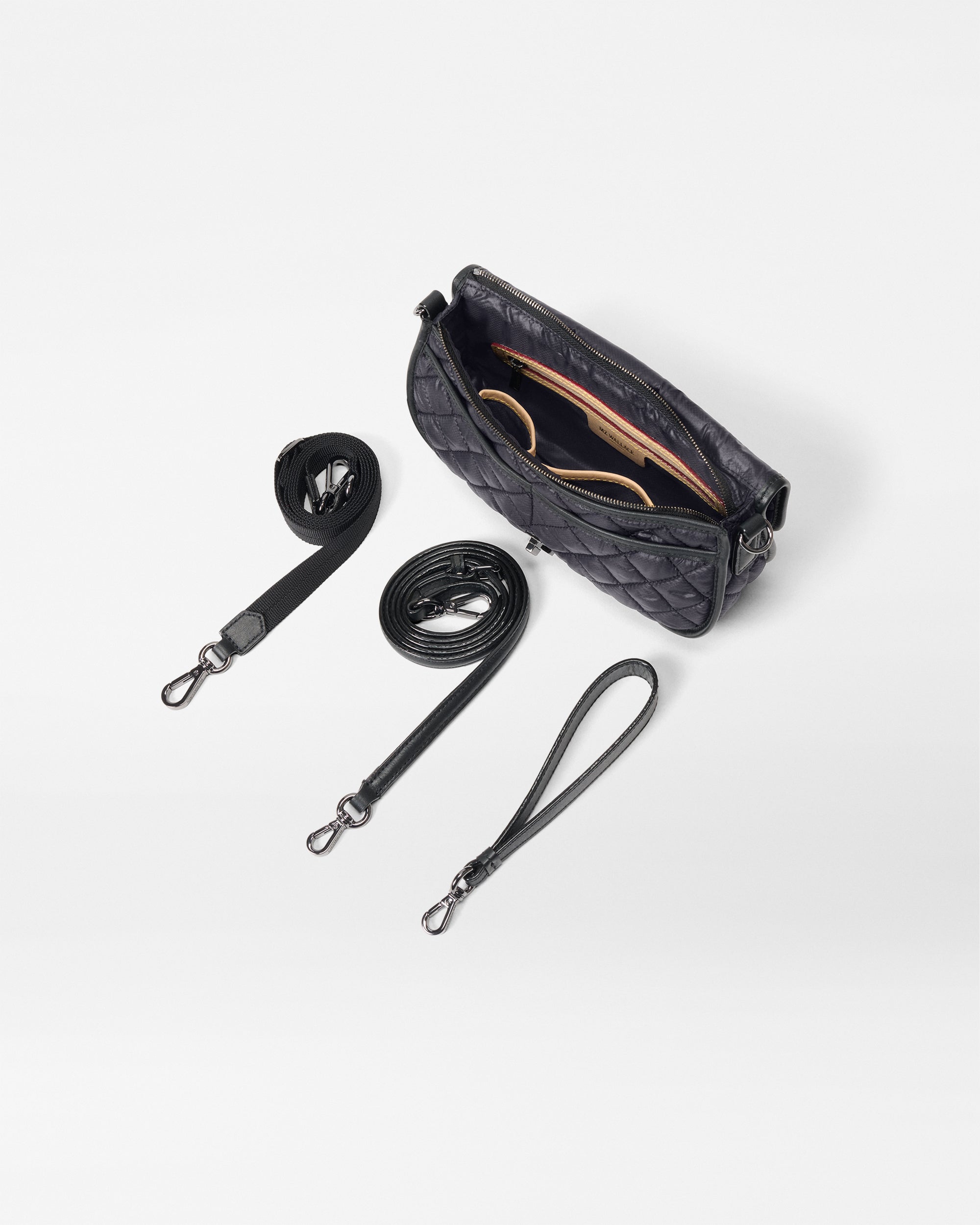 Black Small Astor Convertible Clutch - Image 4
