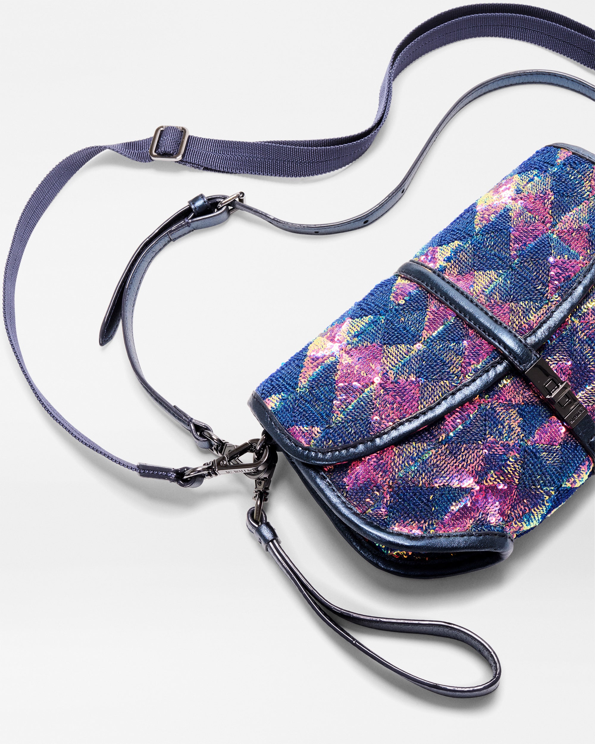 Aurora Sequin Small Astor Convertible Clutch - Image 6
