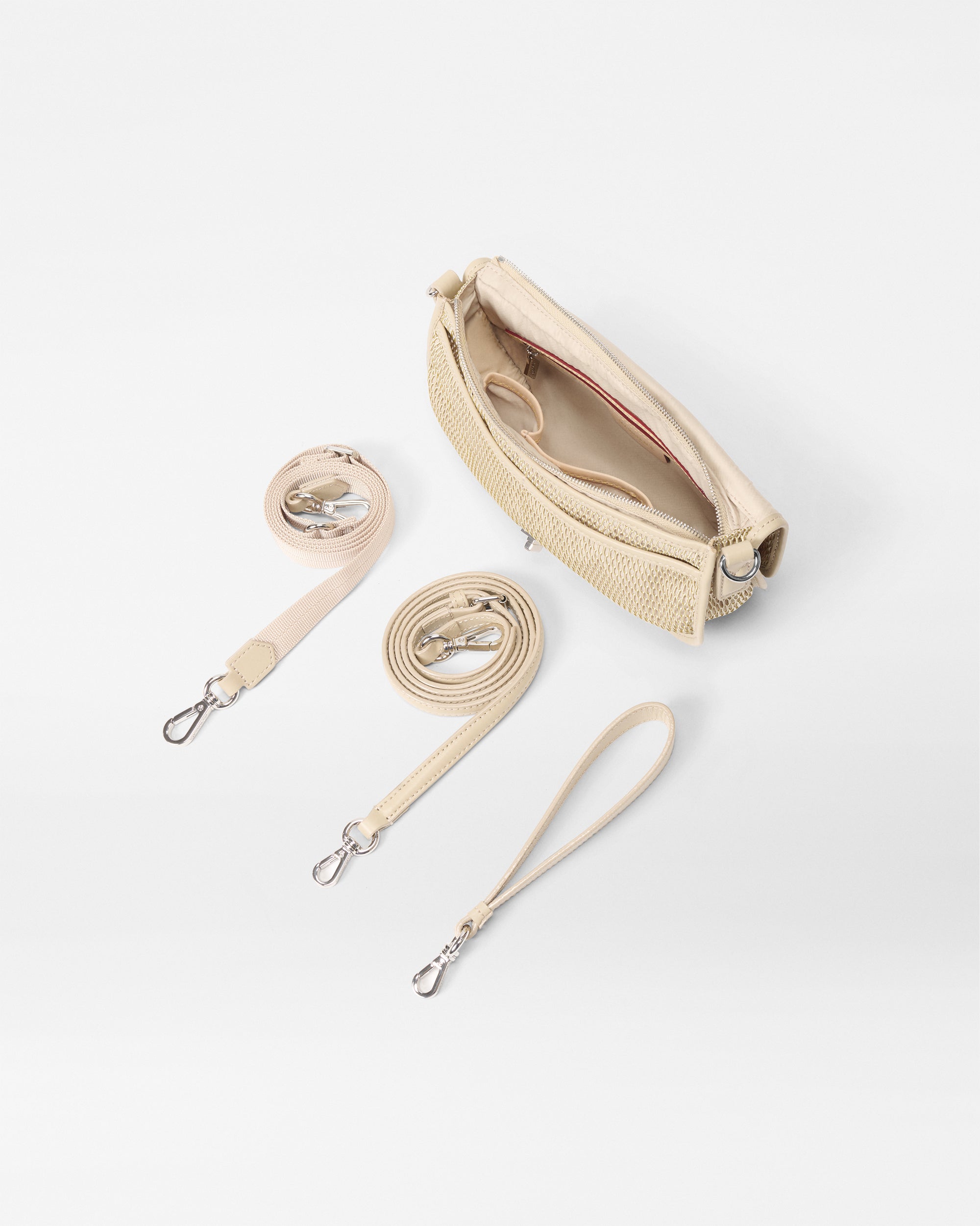 Buff Mesh Small Astor Convertible Clutch - Image 4