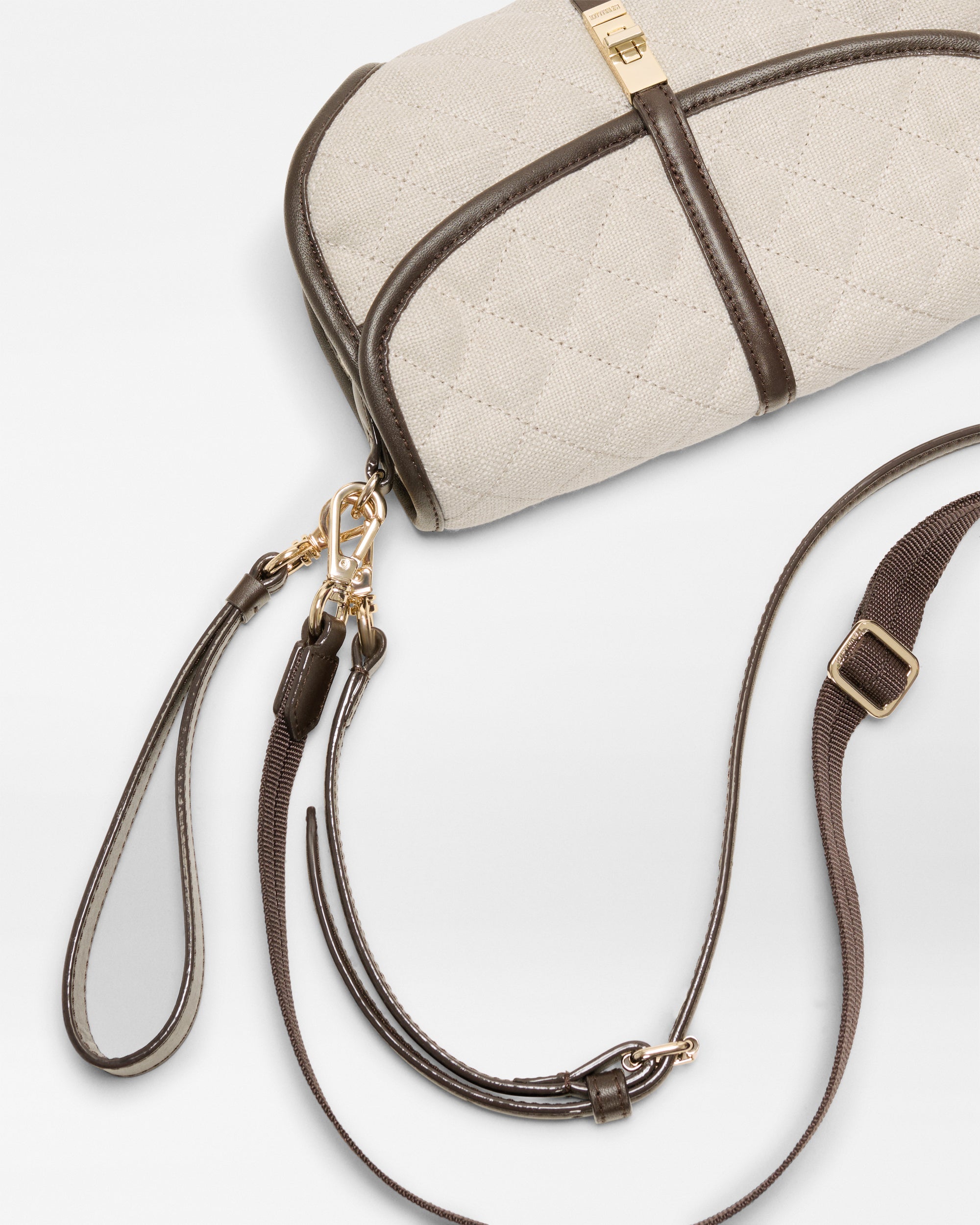 Sandy Linen Small Astor Convertible Clutch - Image 4