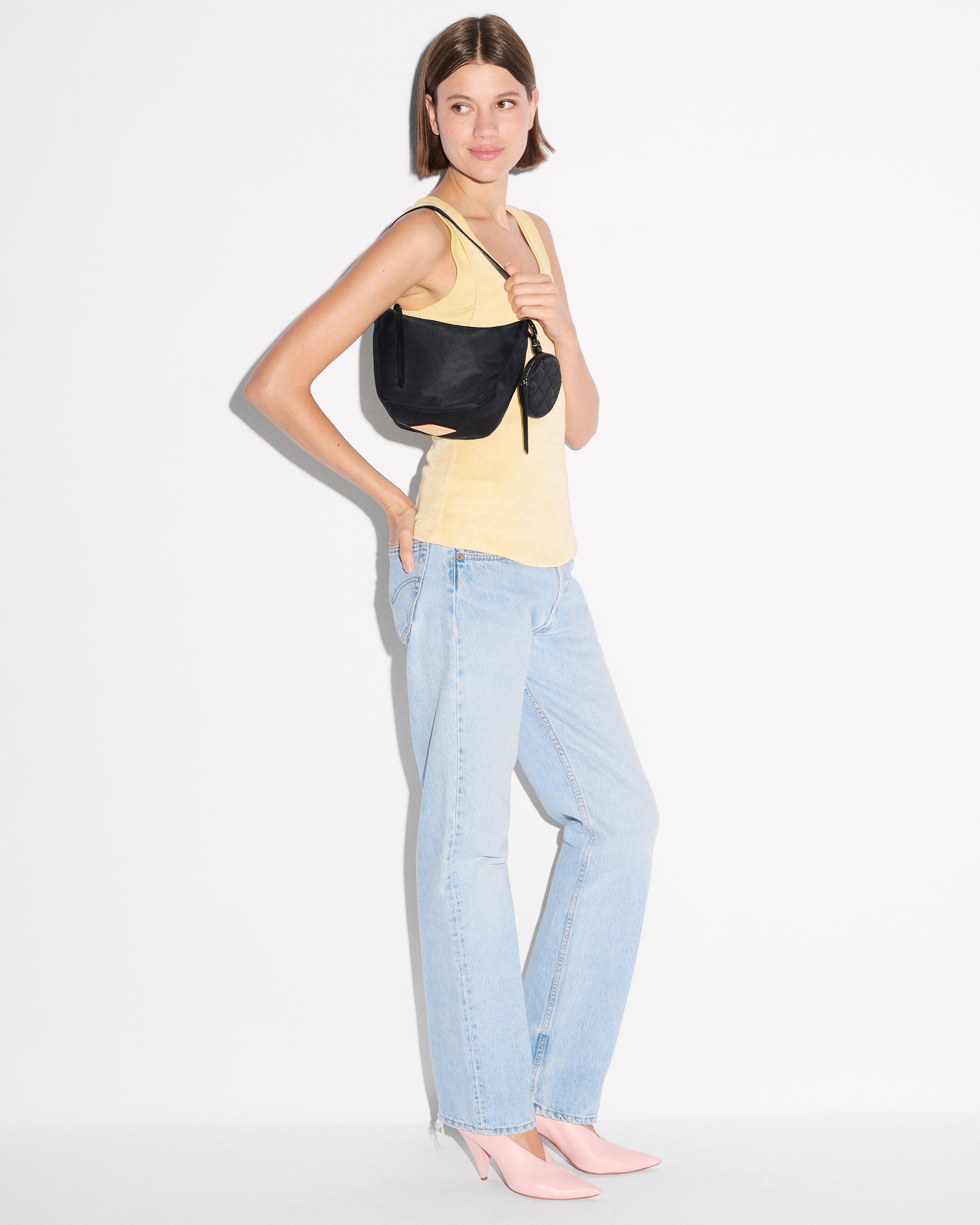 Black Small Waverly Hobo - Image 2