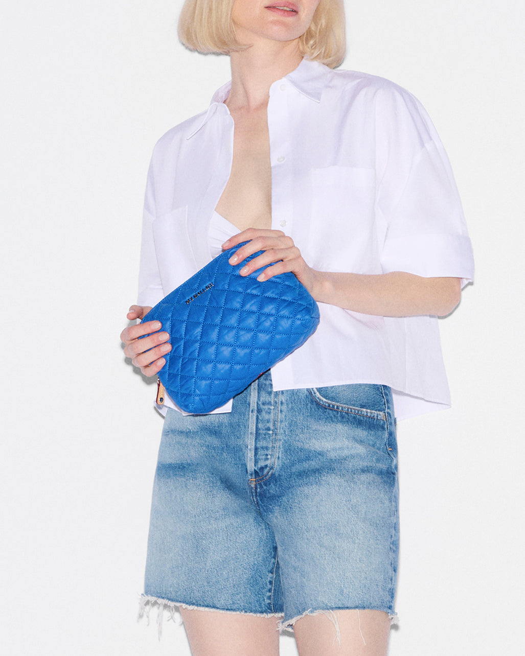 Surf Blue Medium Double Zip Cosmetic - Image 4