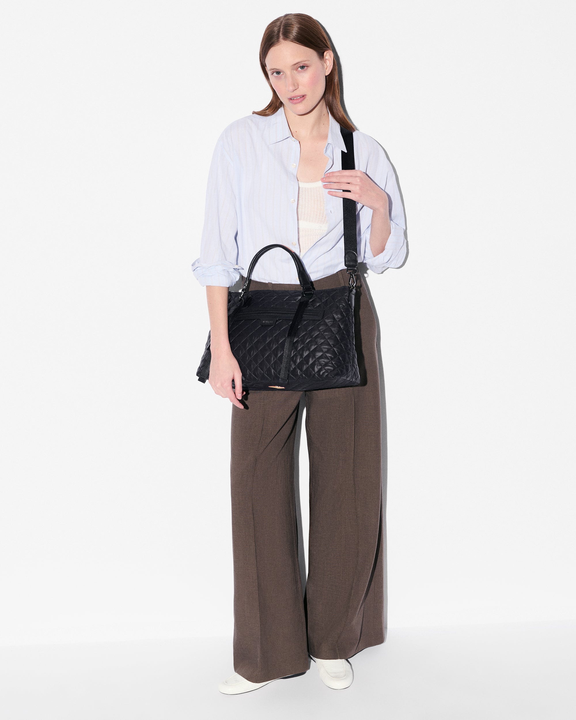 Black Medium Park Satchel - Image 4