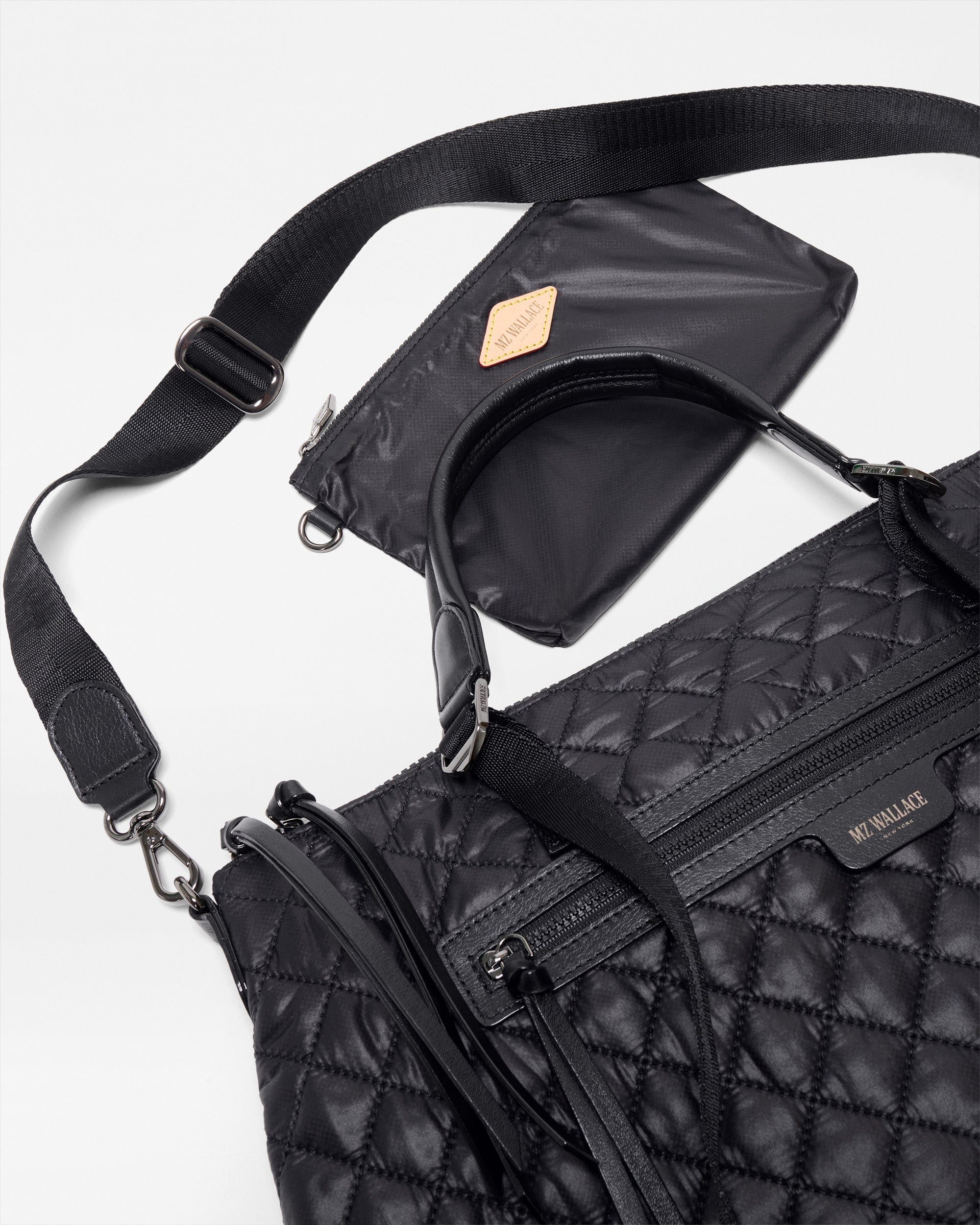 Black Medium Park Satchel - Image 8