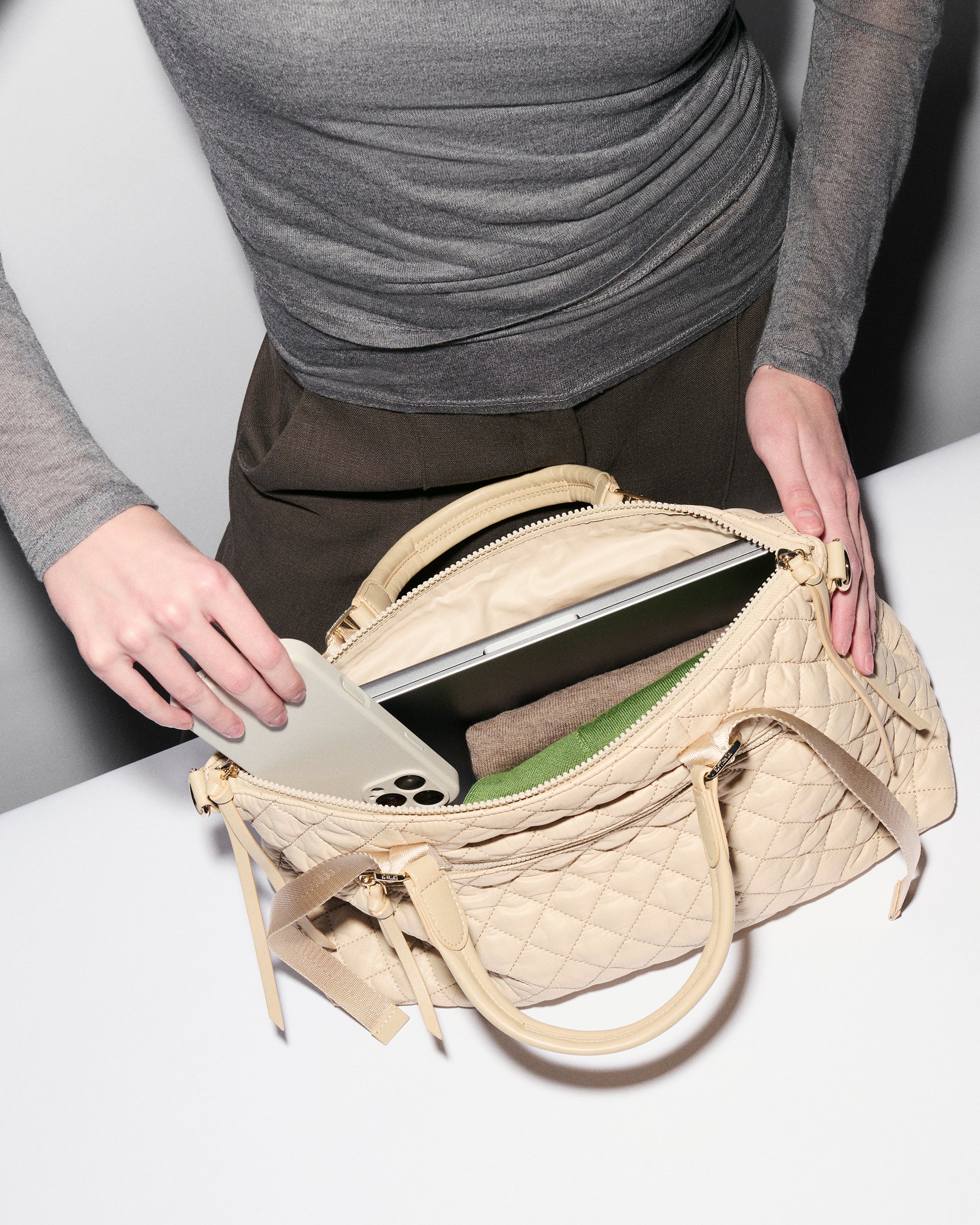 Sand Medium Park Satchel - Image 8