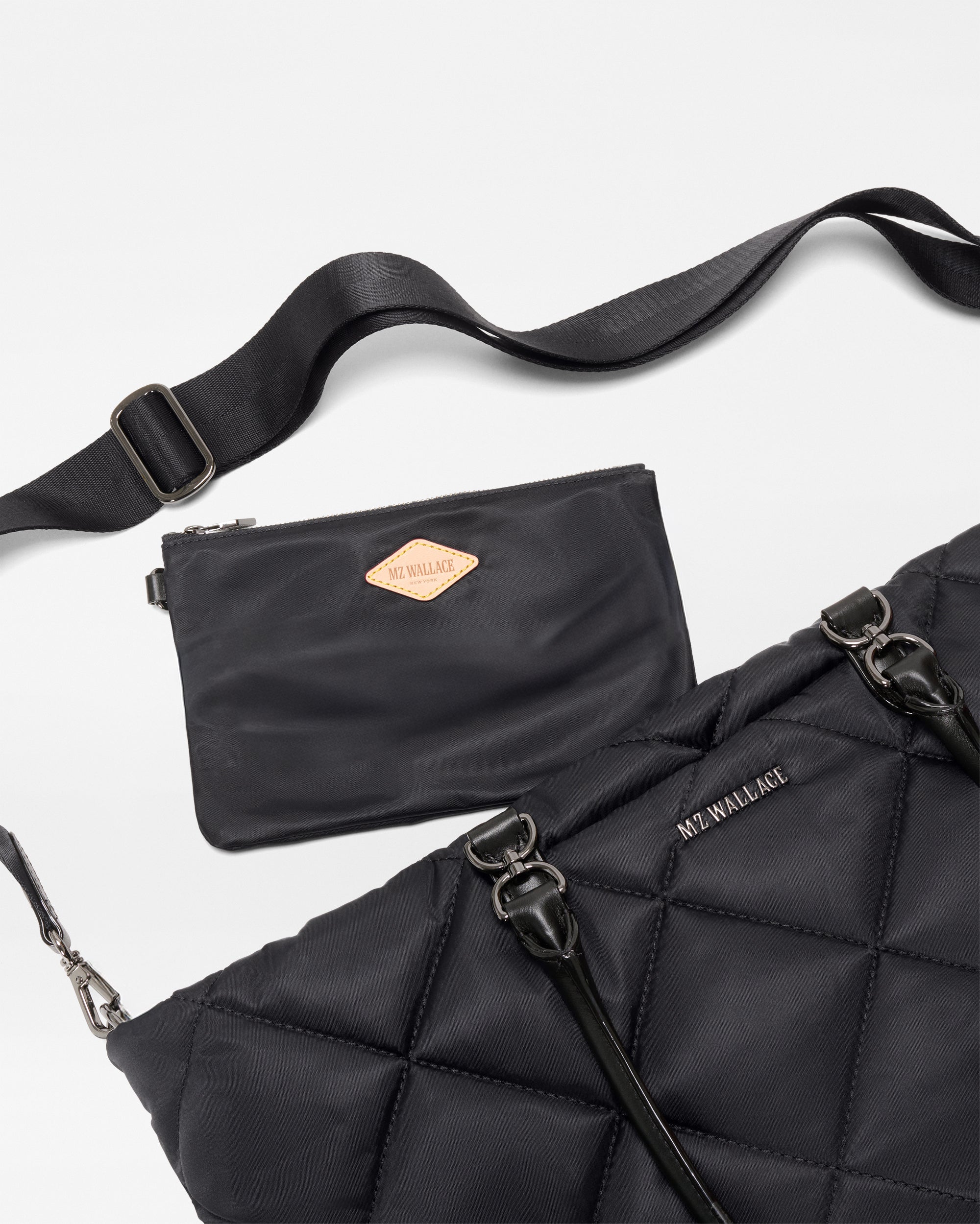 Black Medium Madison E/W Tote - Image 5